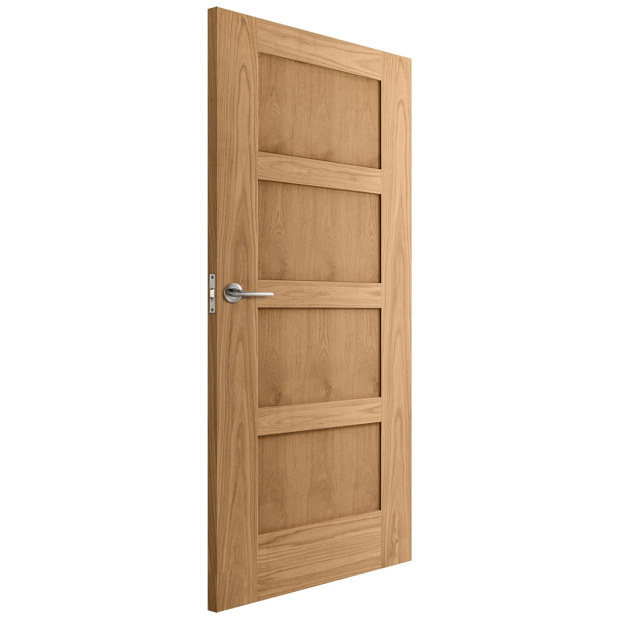 Oak Internal Unfinished Shaker 4 Panel Door (51736) - Image 2