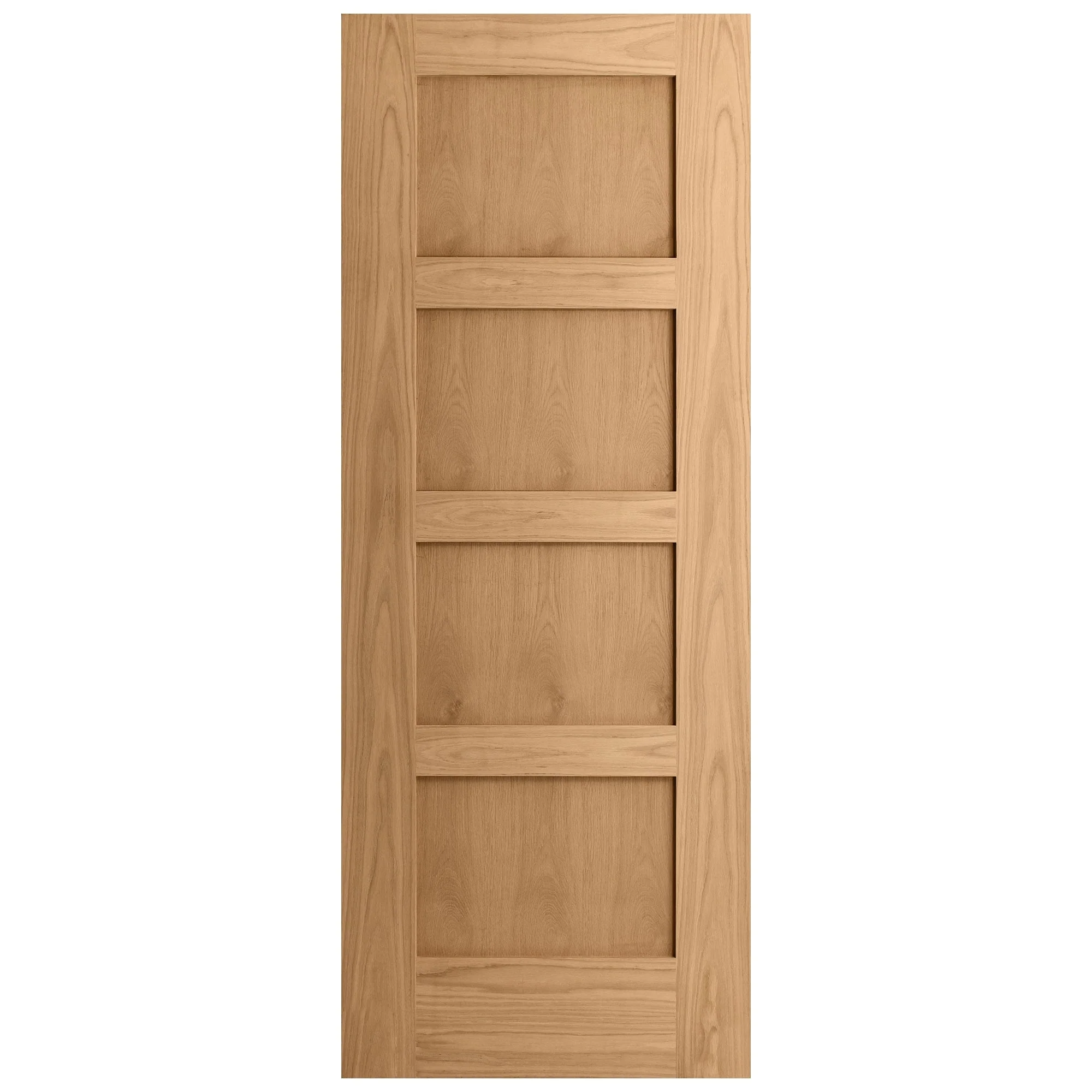 Oak Internal Unfinished Shaker 4 Panel Door (51736) - Image 3