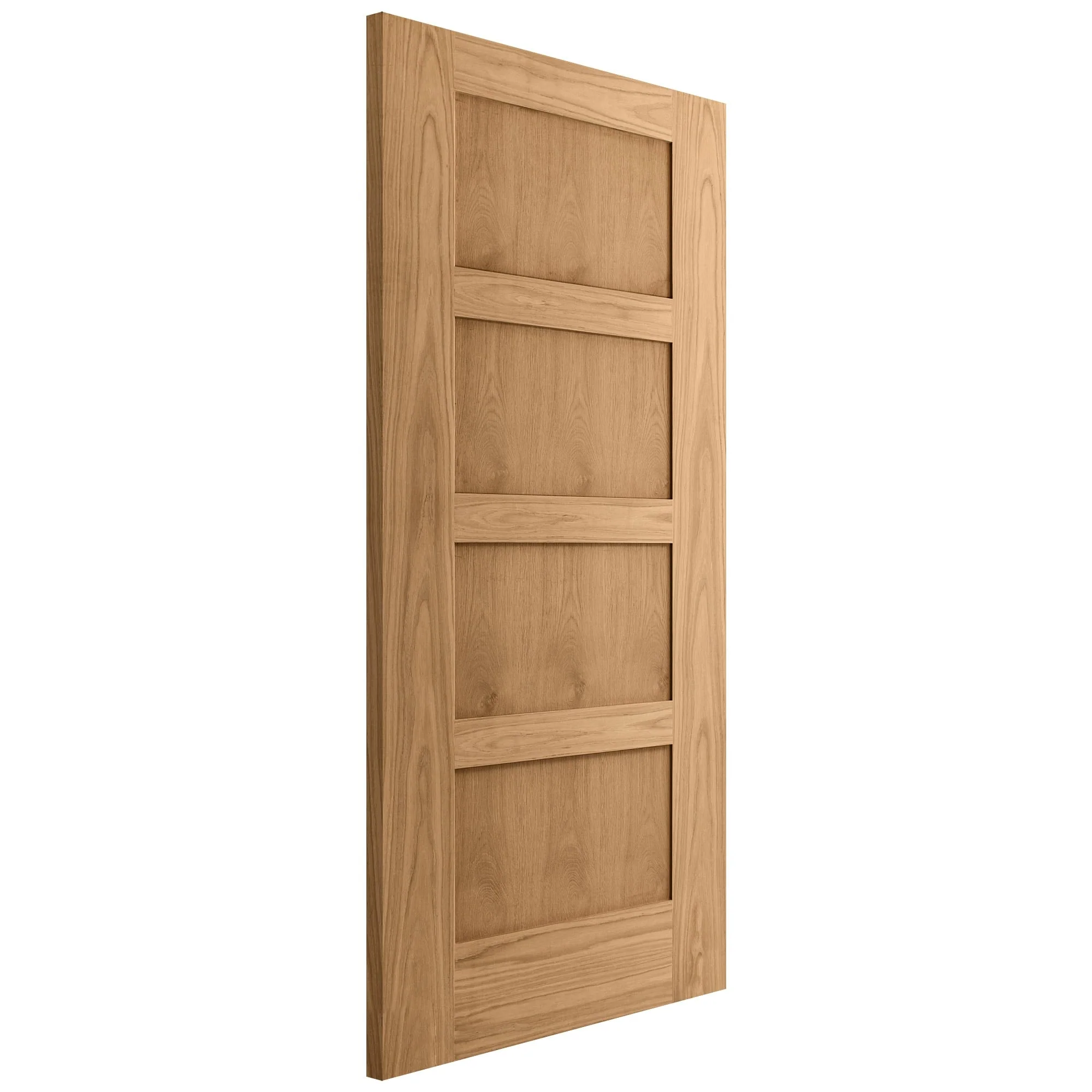 Oak Internal Unfinished Shaker 4 Panel Door (51736) - Image 4