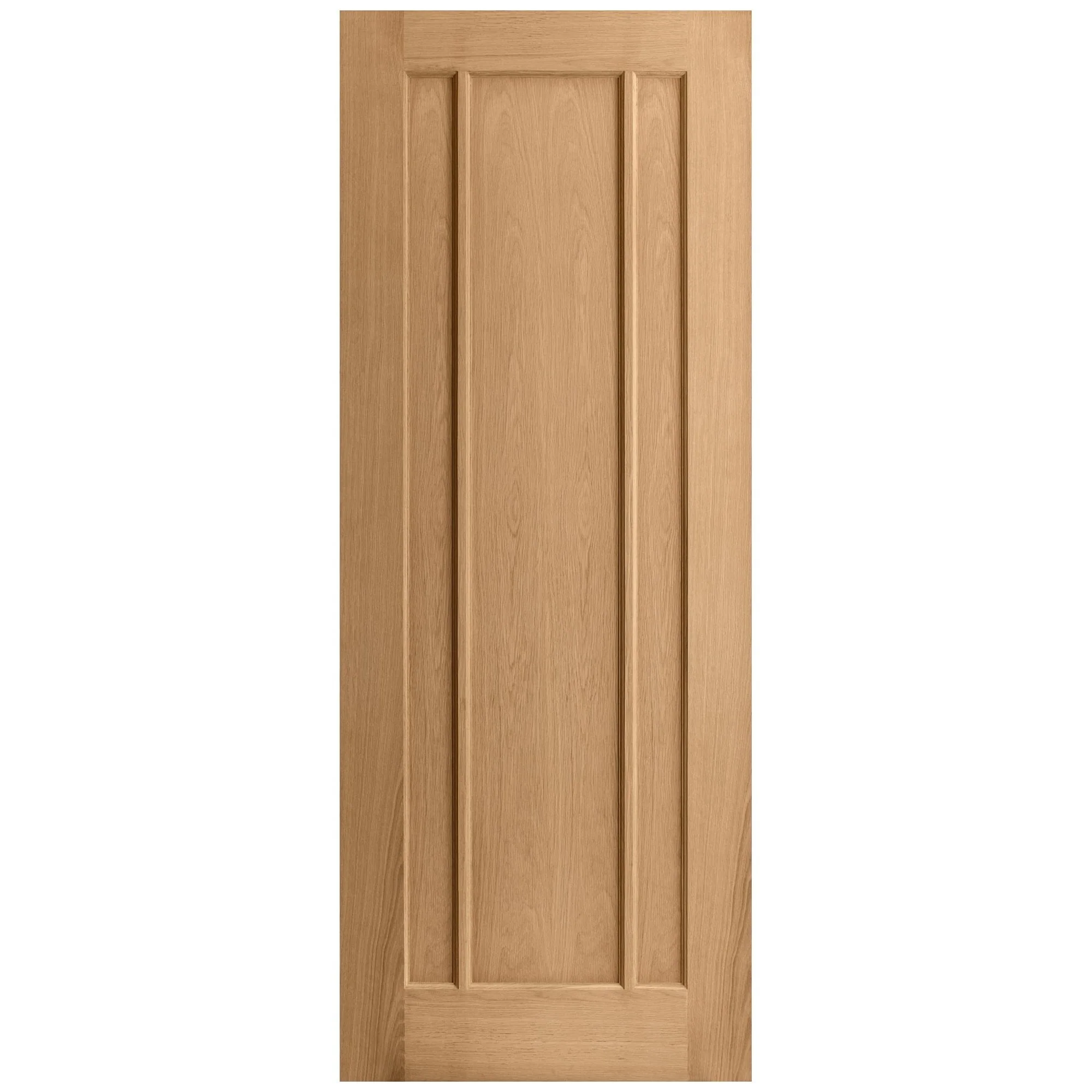 Oak Internal Unfinished Toledo 3 Panel Door (51747) - Image 3