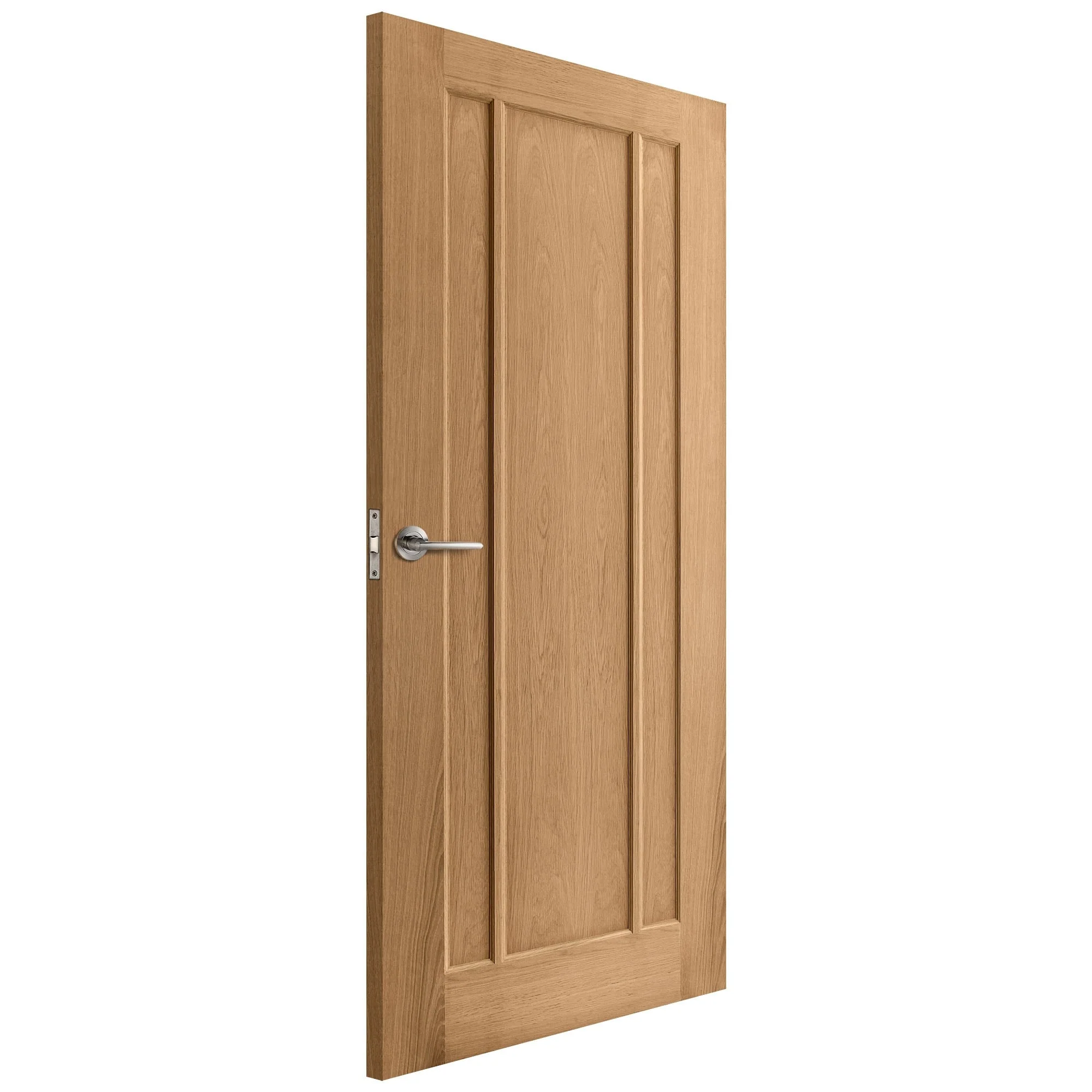 Oak Internal Unfinished Toledo 3 Panel FD30 Fire Door (51748) - Image 2