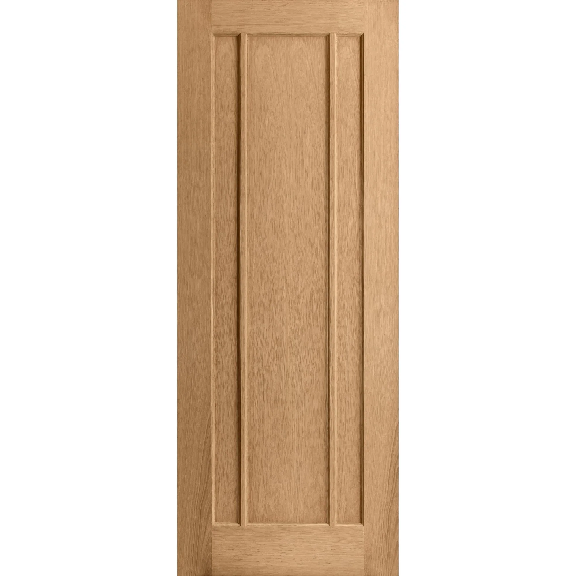 Oak Internal Unfinished Toledo 3 Panel Made-to-Measure Door (120471) - Image 3