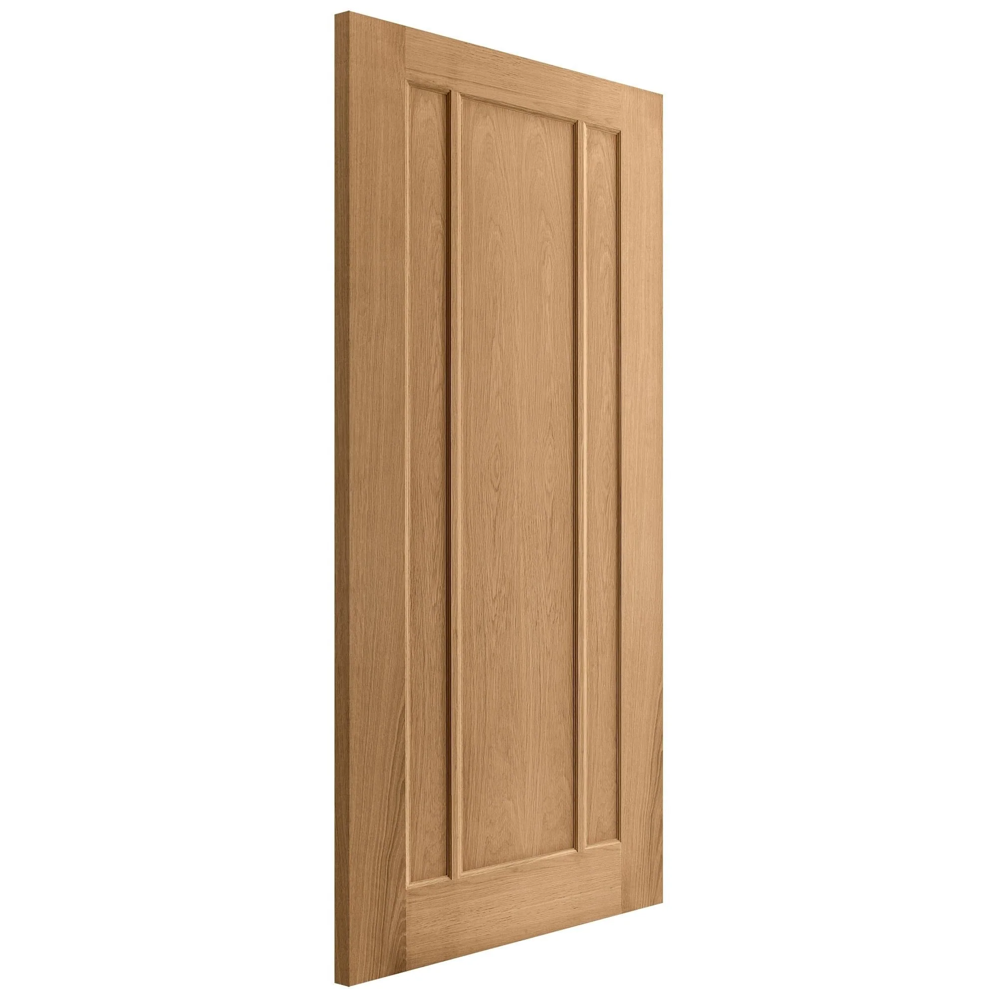 Oak Internal Unfinished Toledo 3 Panel Made-to-Measure Door (120471) - Image 4