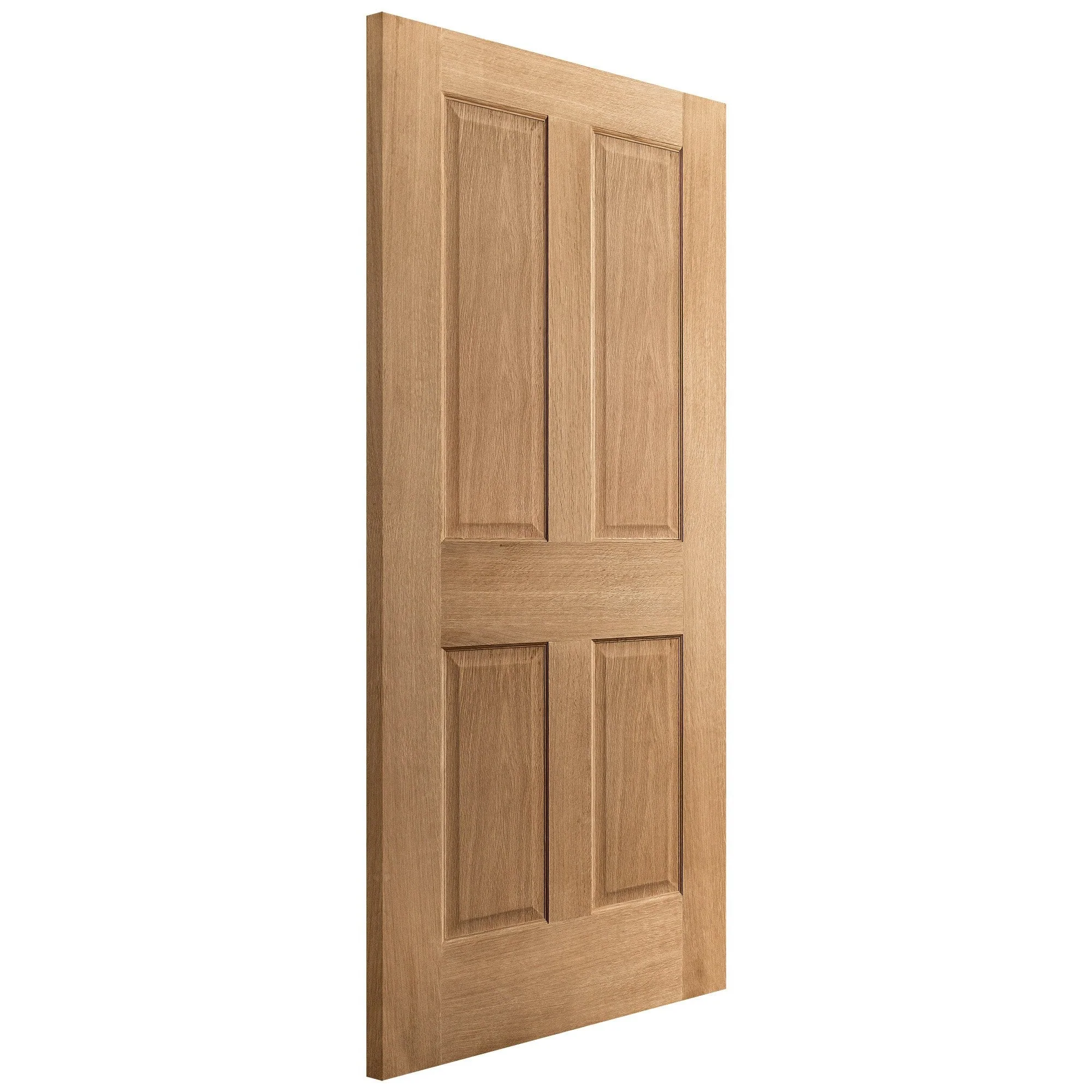 Oak Internal Unfinished Traditional Victorian 4 Panel Door (51744) - Image 2