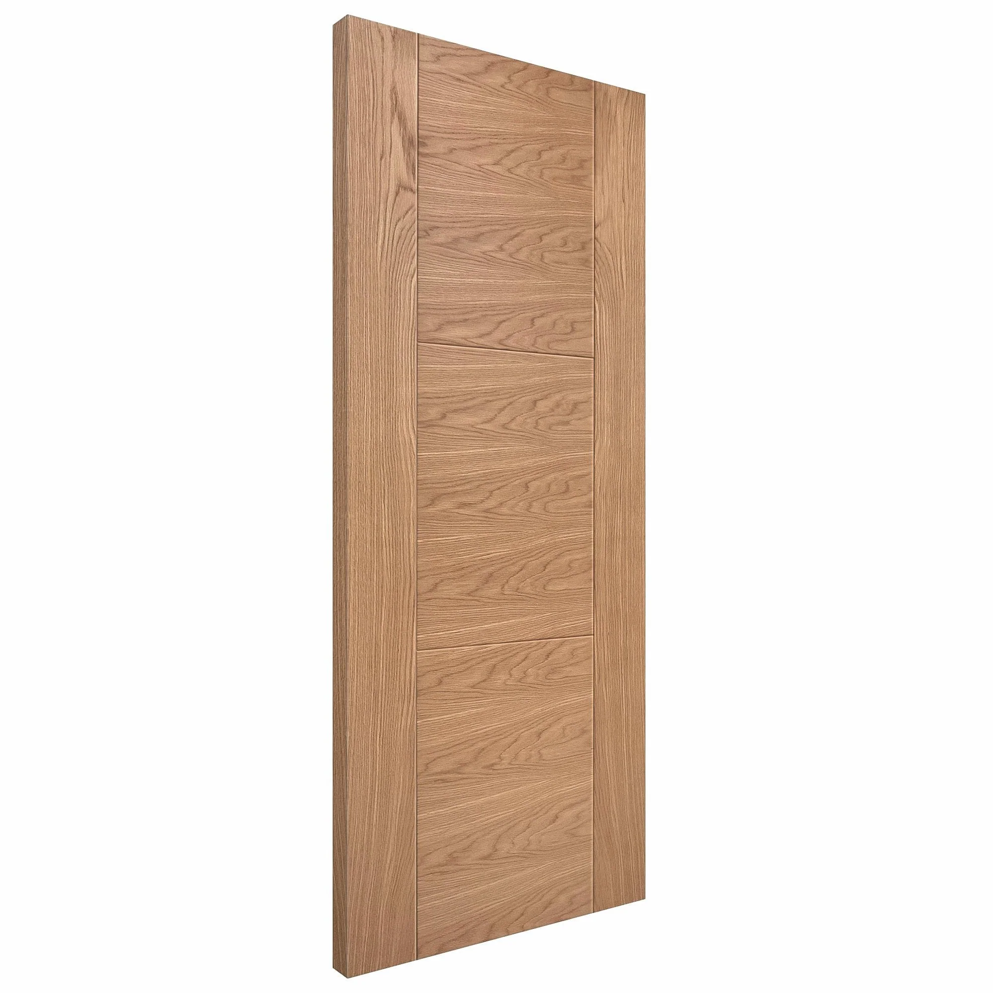 Oak Internal Unfinished Trent 3 Panel Door (84452) - Image 2