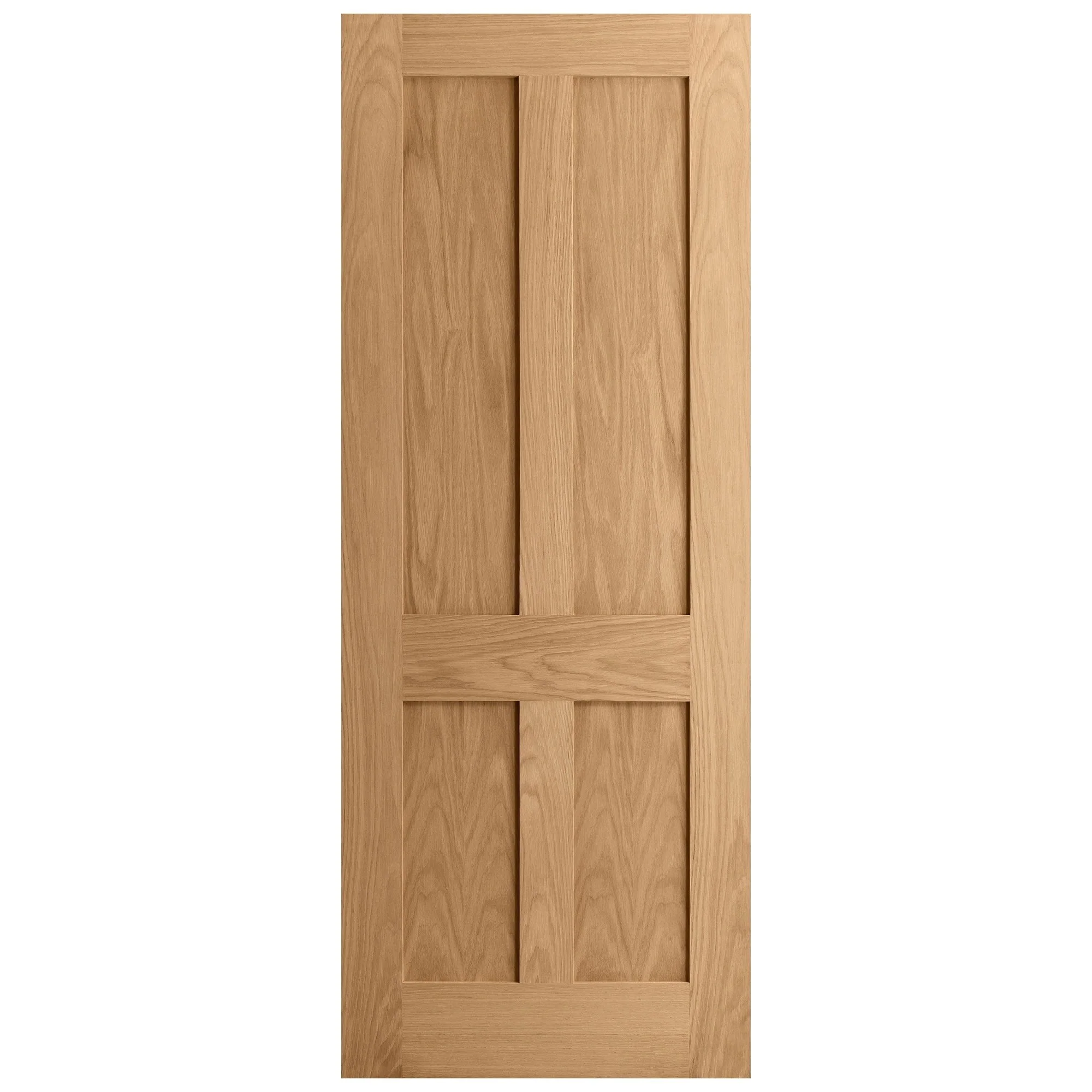 Oak Internal Unfinished Victorian Shaker 4 Panel FD30 Fire Flat Door - Image 4