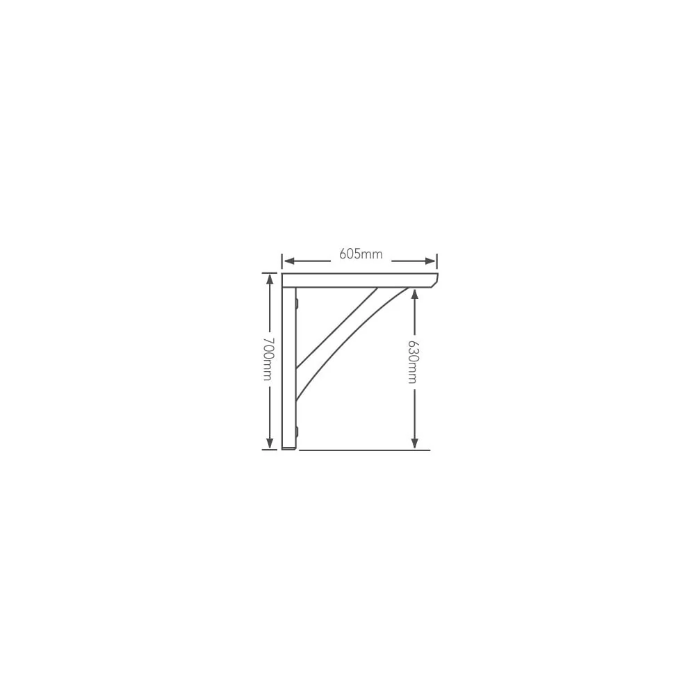 Single Gallows Pine Porch Bracket (74197) - Image 3
