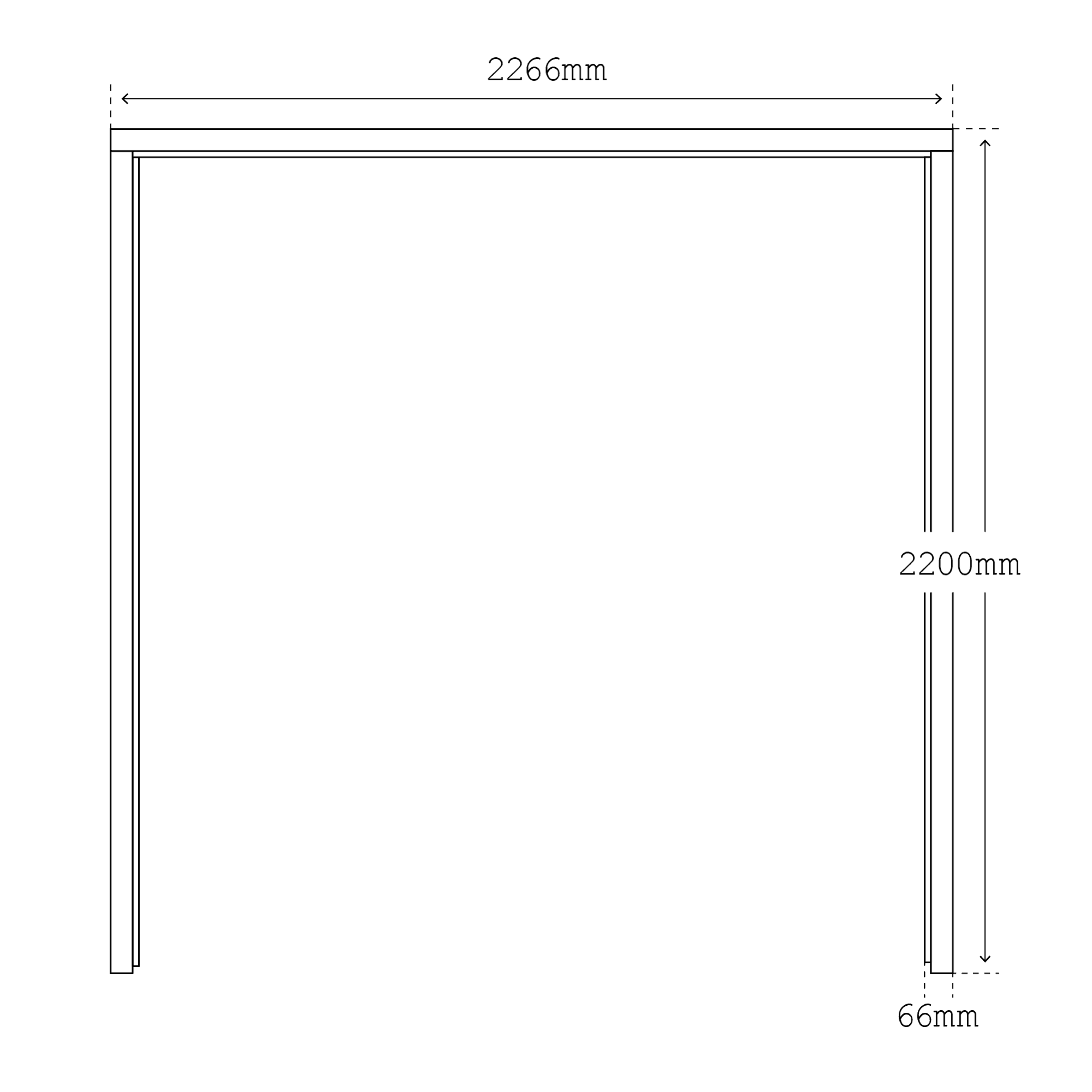 Solid Redwood Unfinished External Framed, Ledged and Braced 6 Light Obscure Garage Door and Frame Set (119228) - Image 3