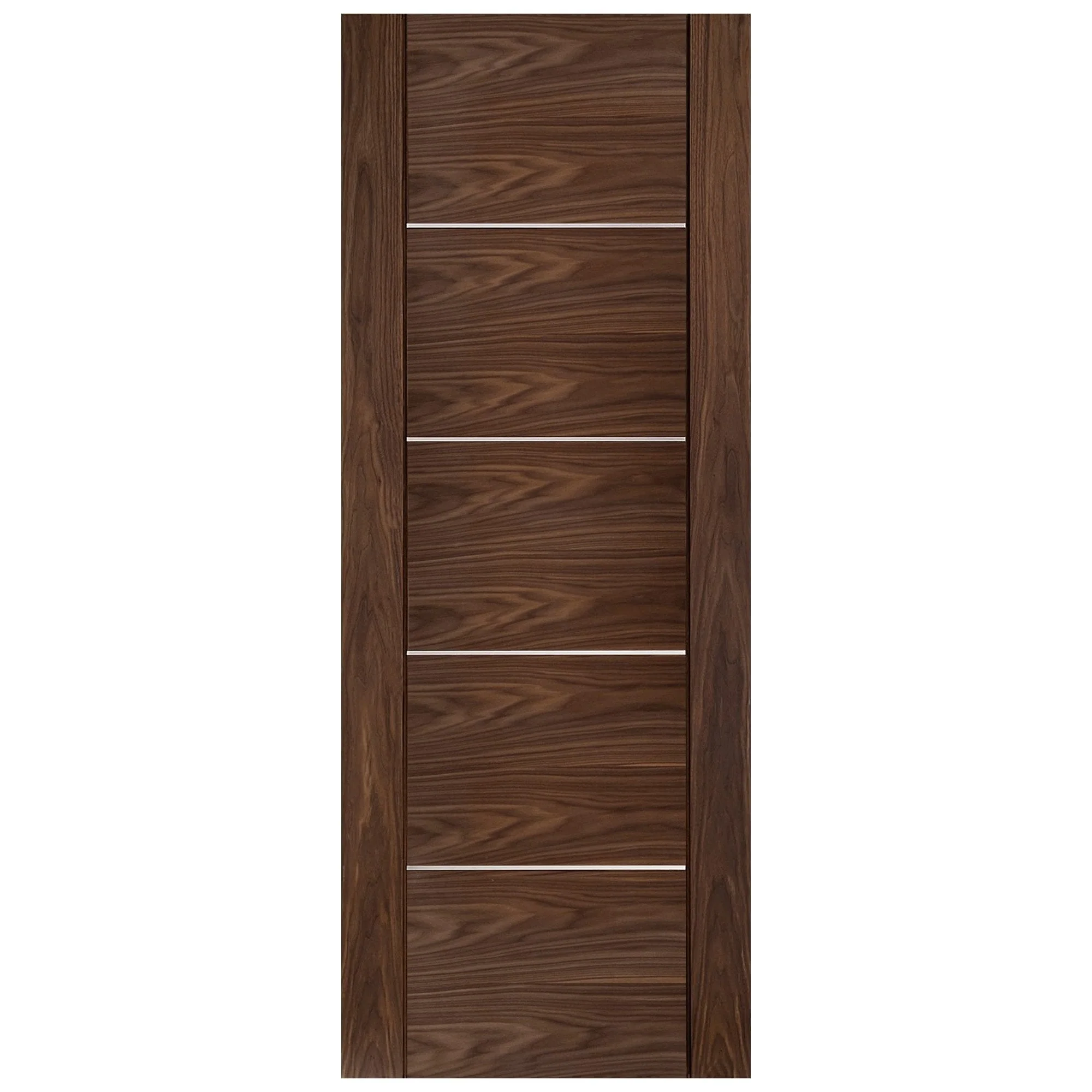 Walnut Internal Fully Finished Venice 5 Panel Made-to-Measure Door (120552) - Image 3