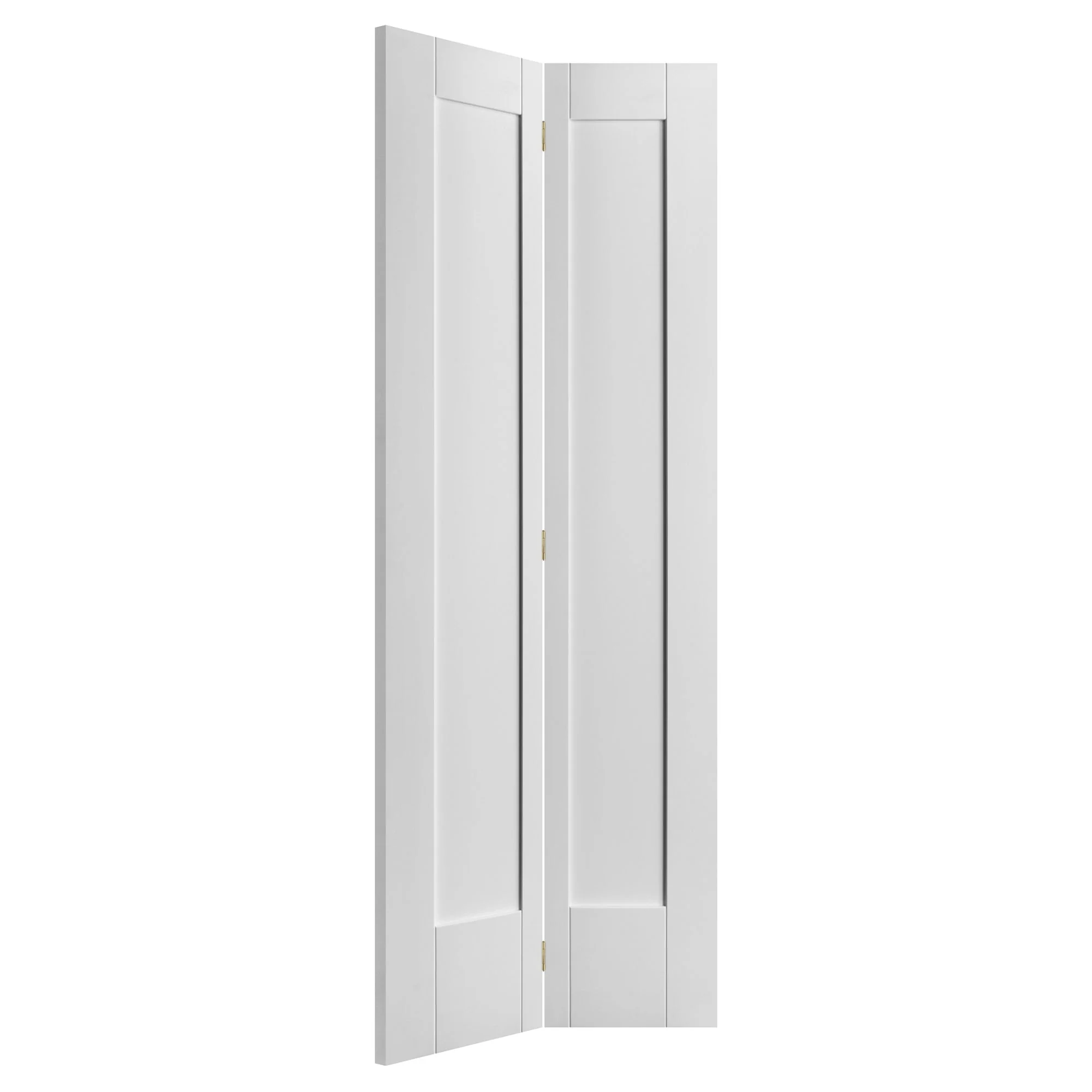 White Internal Bifold Primed Pattern 10 2 Panel Door (51769) - Image 2