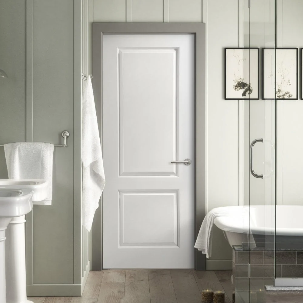 White Internal Lifestyle Moulded Smooth Caprice 2 Panel Door (124294)