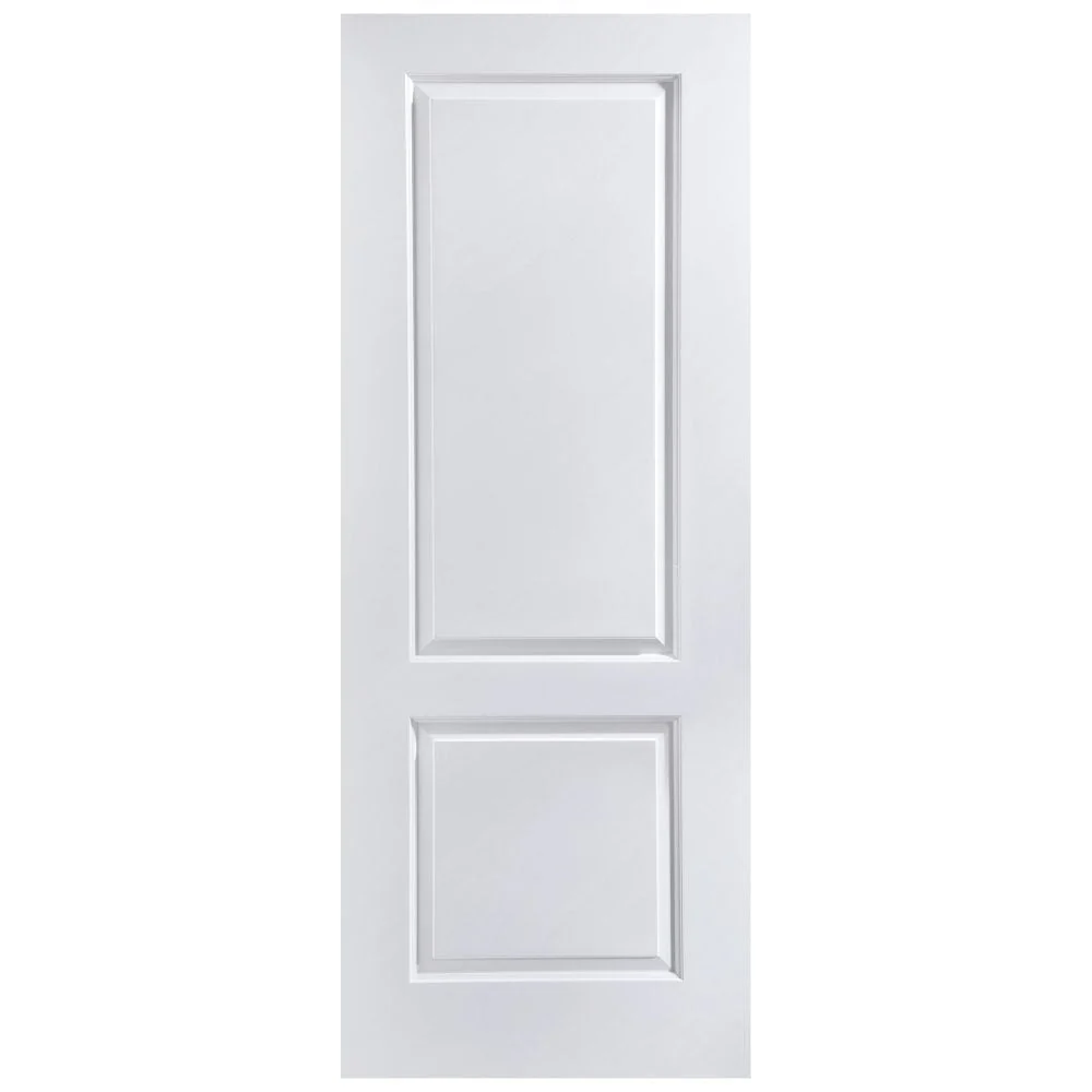 White Internal Lifestyle Moulded Smooth Caprice 2 Panel FD30 Fire Door (124332) - Image 2