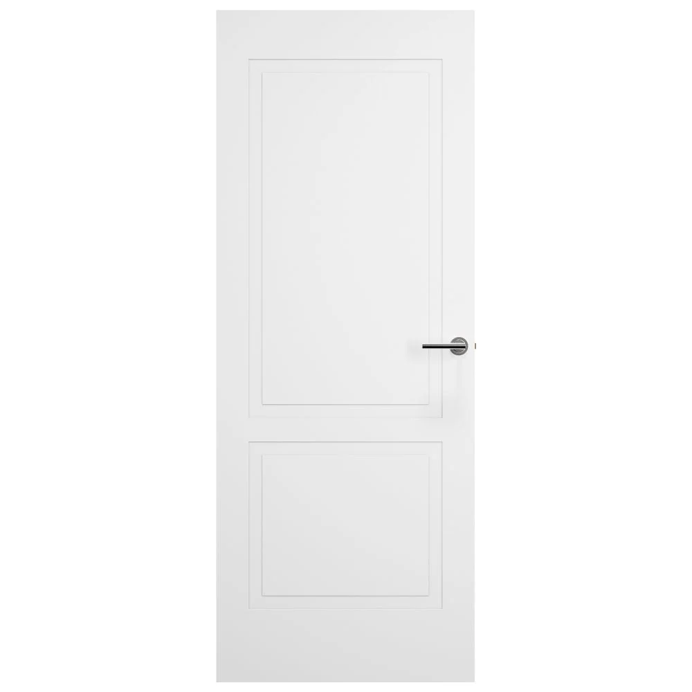 White Internal Lifestyle Moulded Smooth Shallow Groove 2 Panel Door (124298) - Image 3