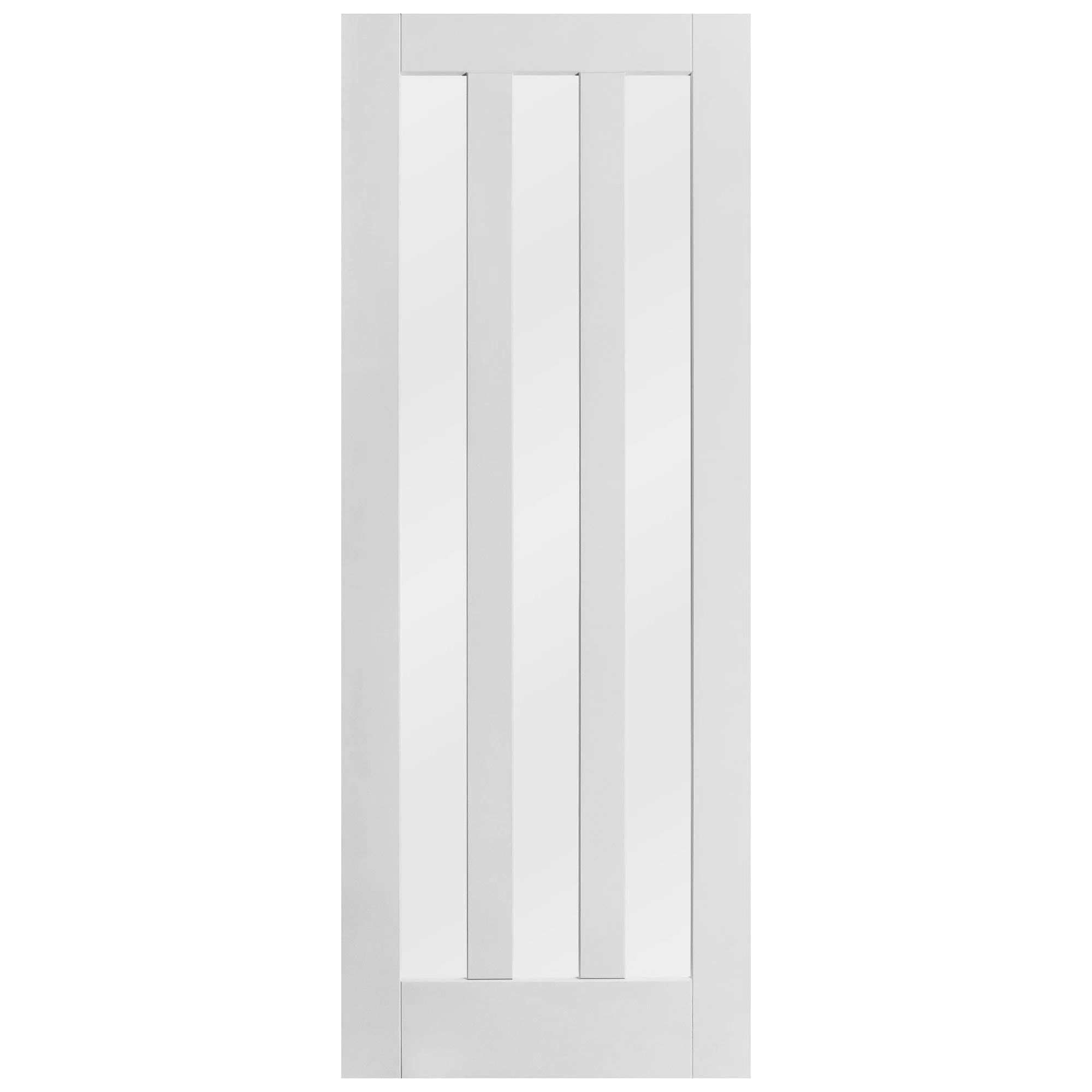 White Internal Primed Ashton 3 Light Obscure Glass Made-to-Measure Door (120498) - Image 3