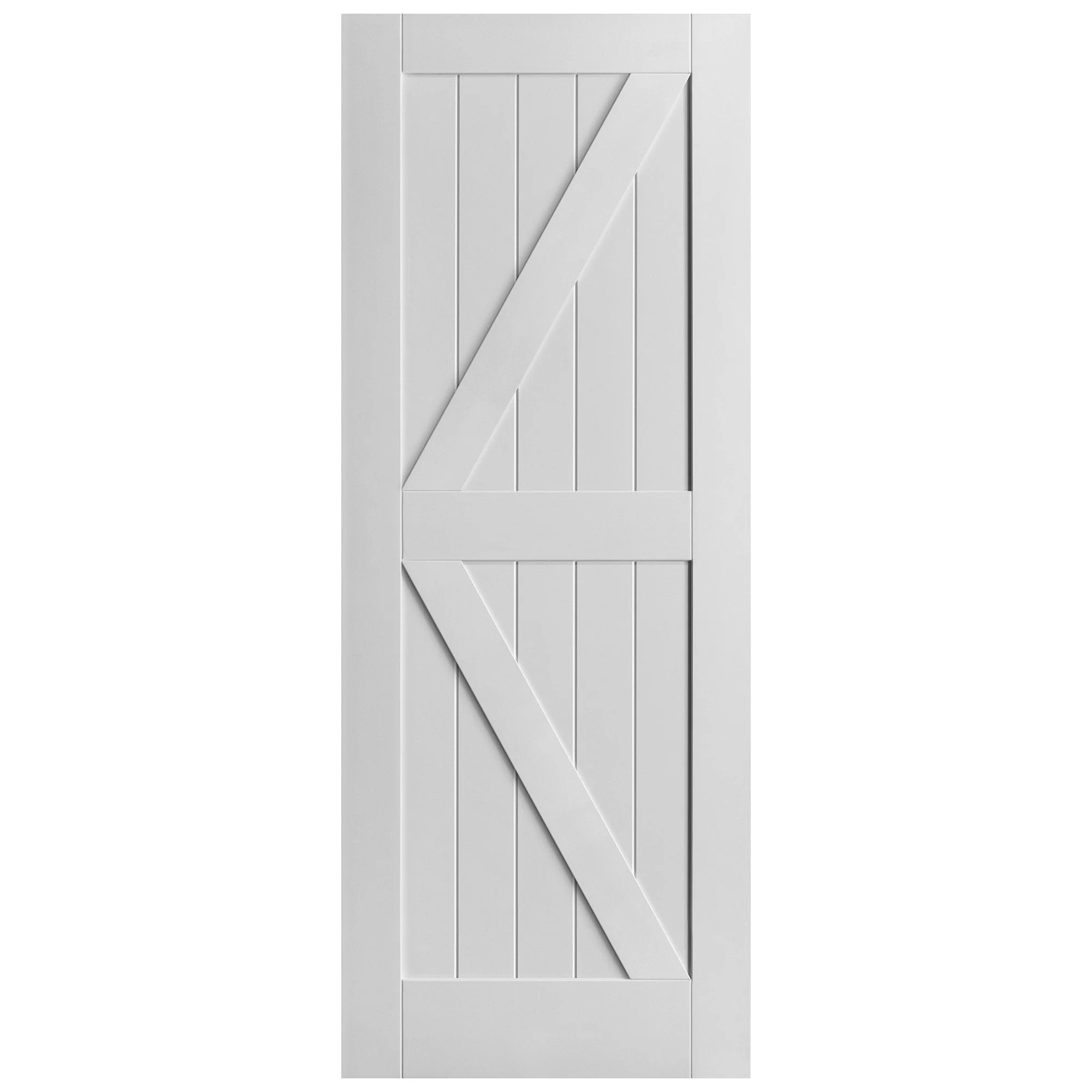 White Internal Primed Barn FLB Door - Image 3