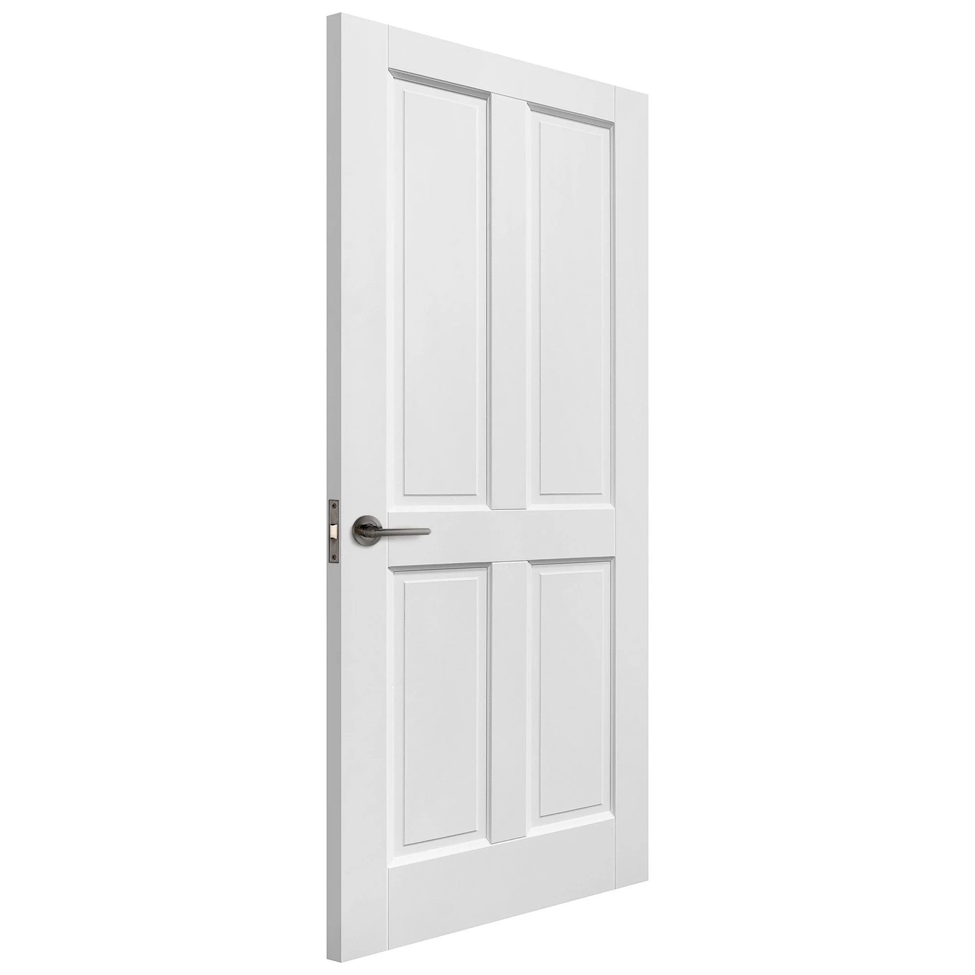 White Internal Primed Berkeley 4 Panel Made-to-Measure Door (120503) - Image 2