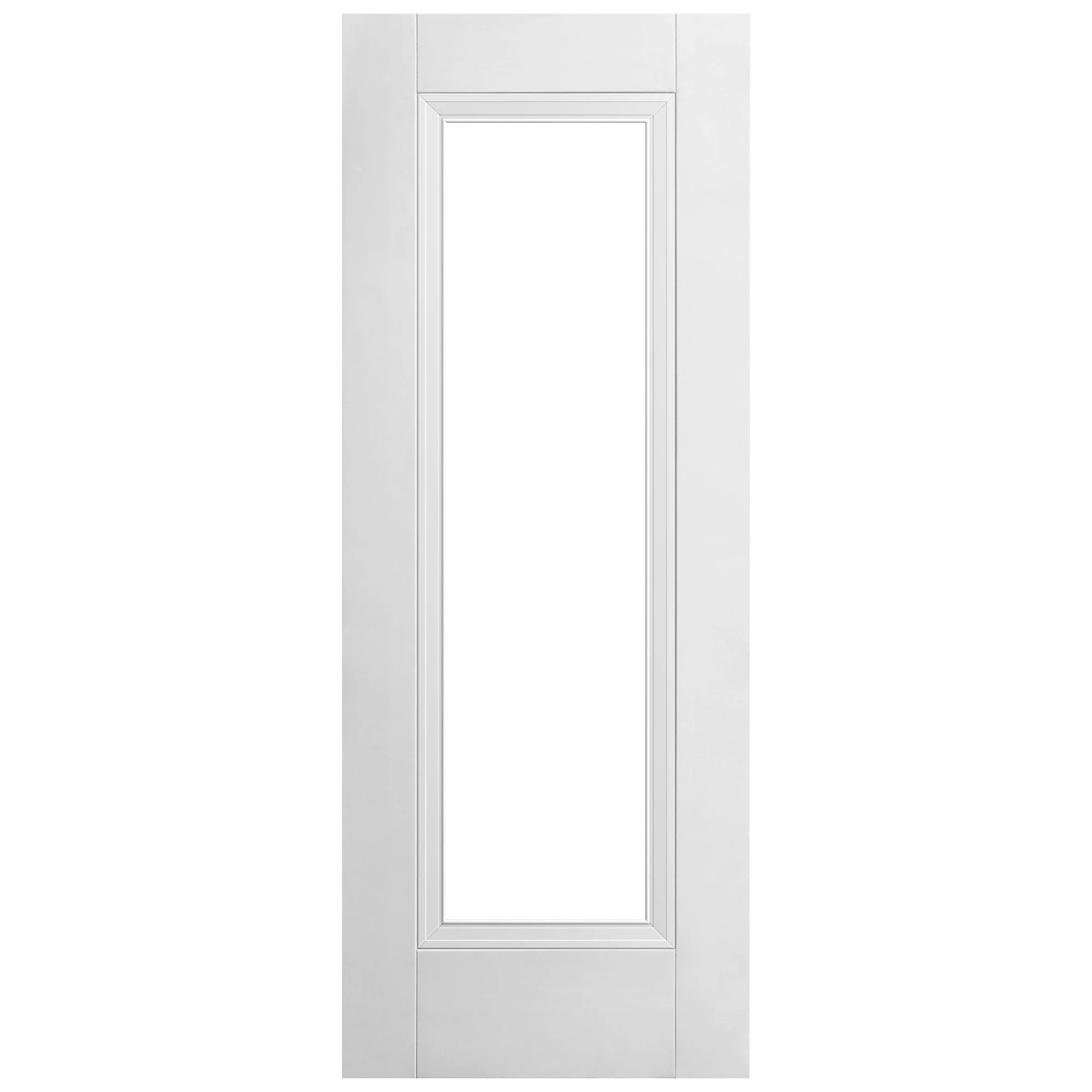 White Internal Primed Elegance Lancaster 1 Light Clear Glass Door (78843) - Image 3