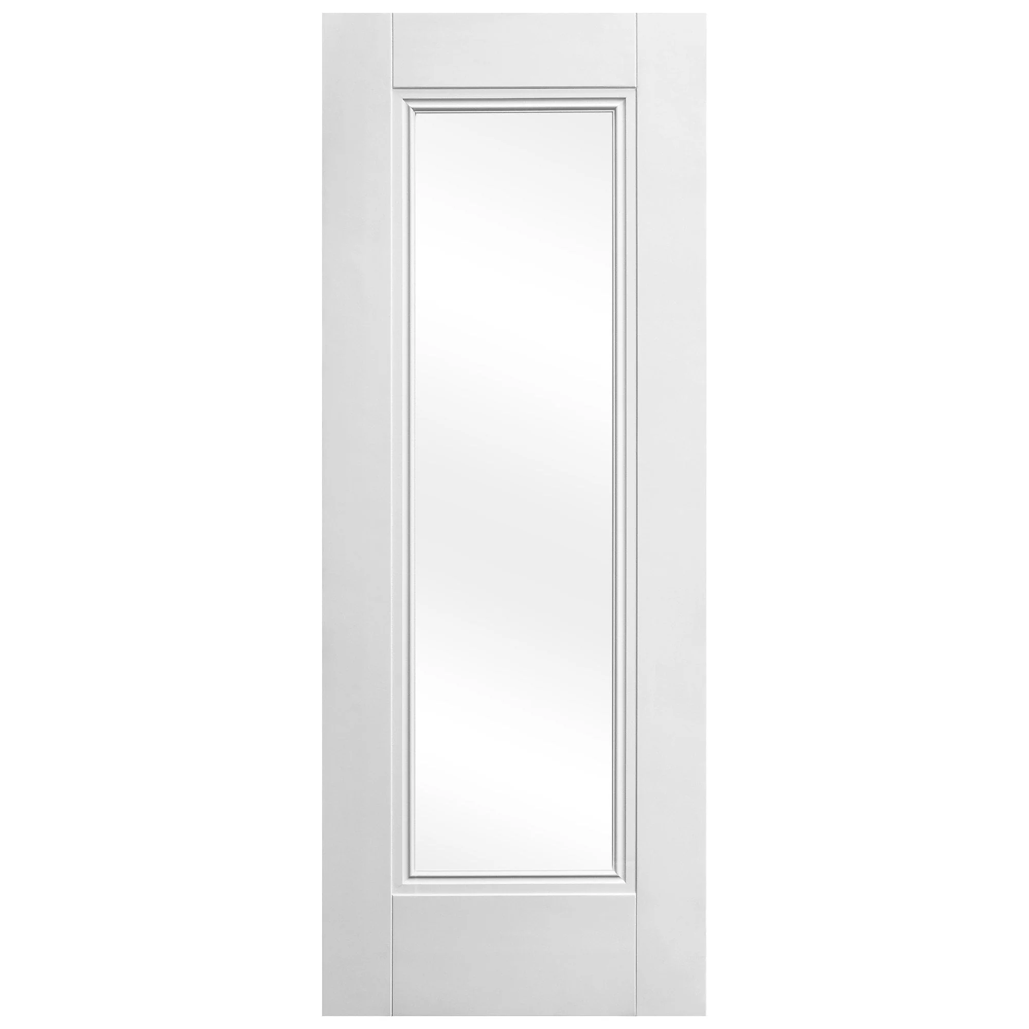 White Internal Primed Elegance Lancaster 1 Light Obscure Glass Made-to-Measure Door - Image 2