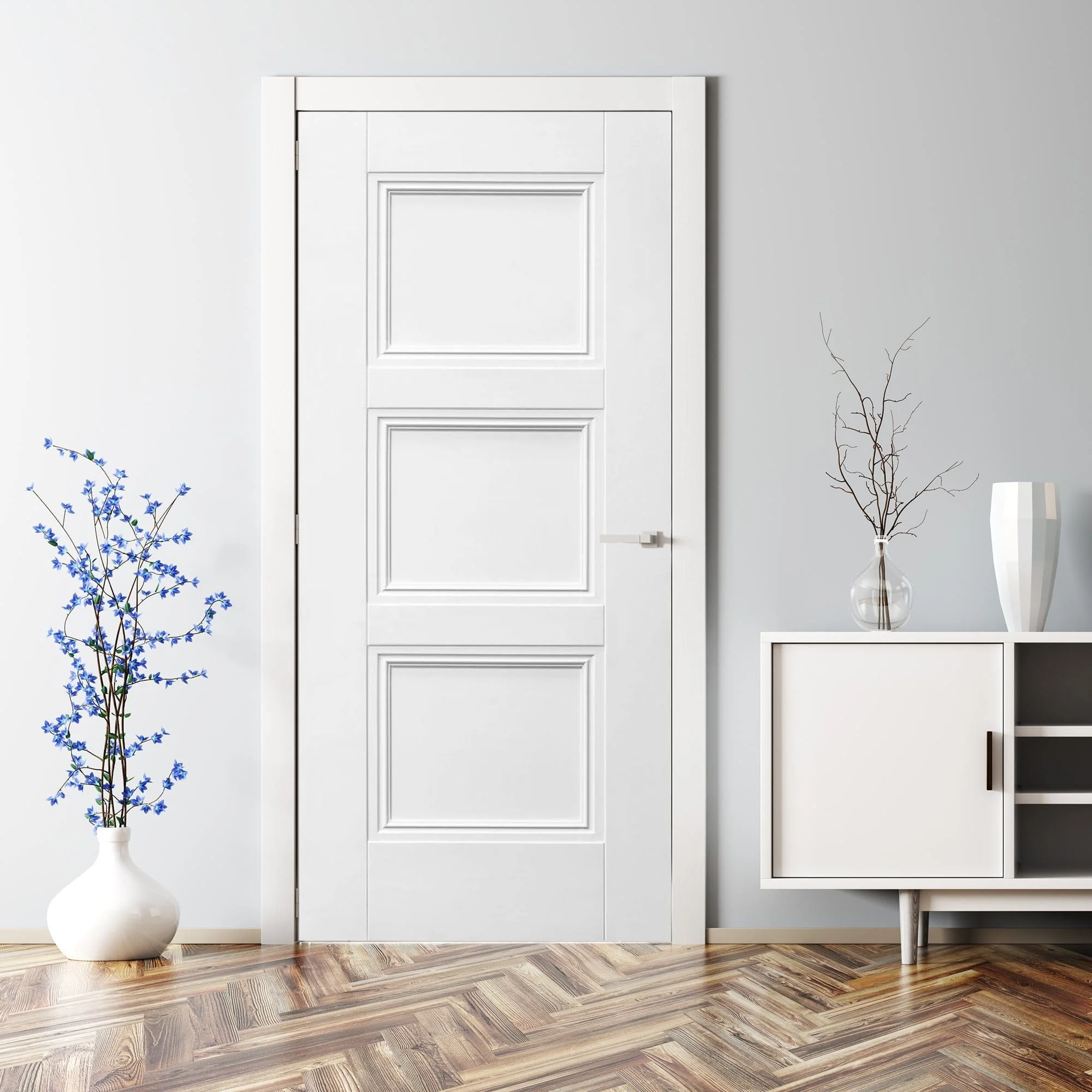 White Internal Primed Elegance Ripley Made-to-Measure Door (120513) - Image 5