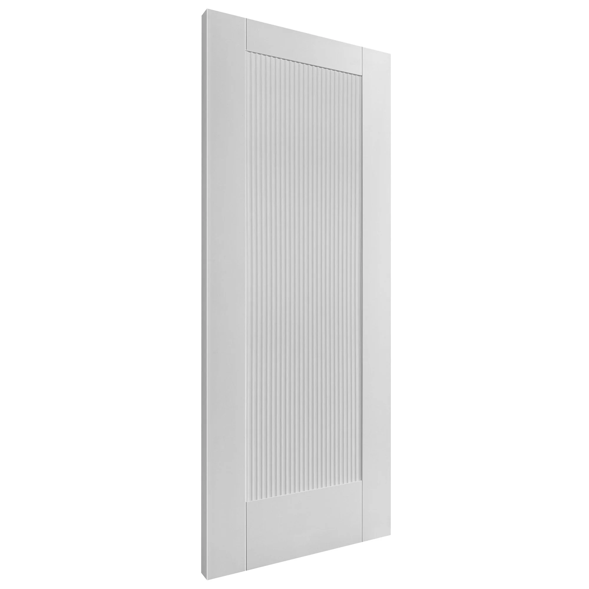 White Internal Primed Fluted Pattern 10 Panelled Door (124132) - Image 2