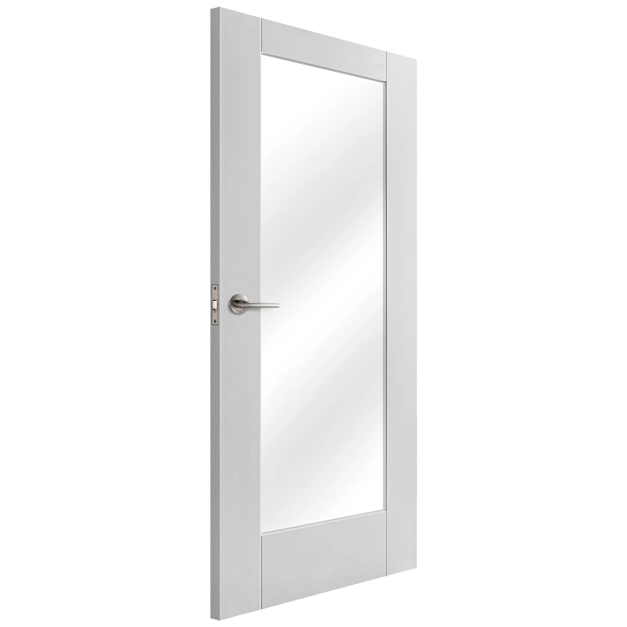 White Internal Primed Pattern 10 1 Light Clear Glass Made-to-Measure Door (120516) - Image 2