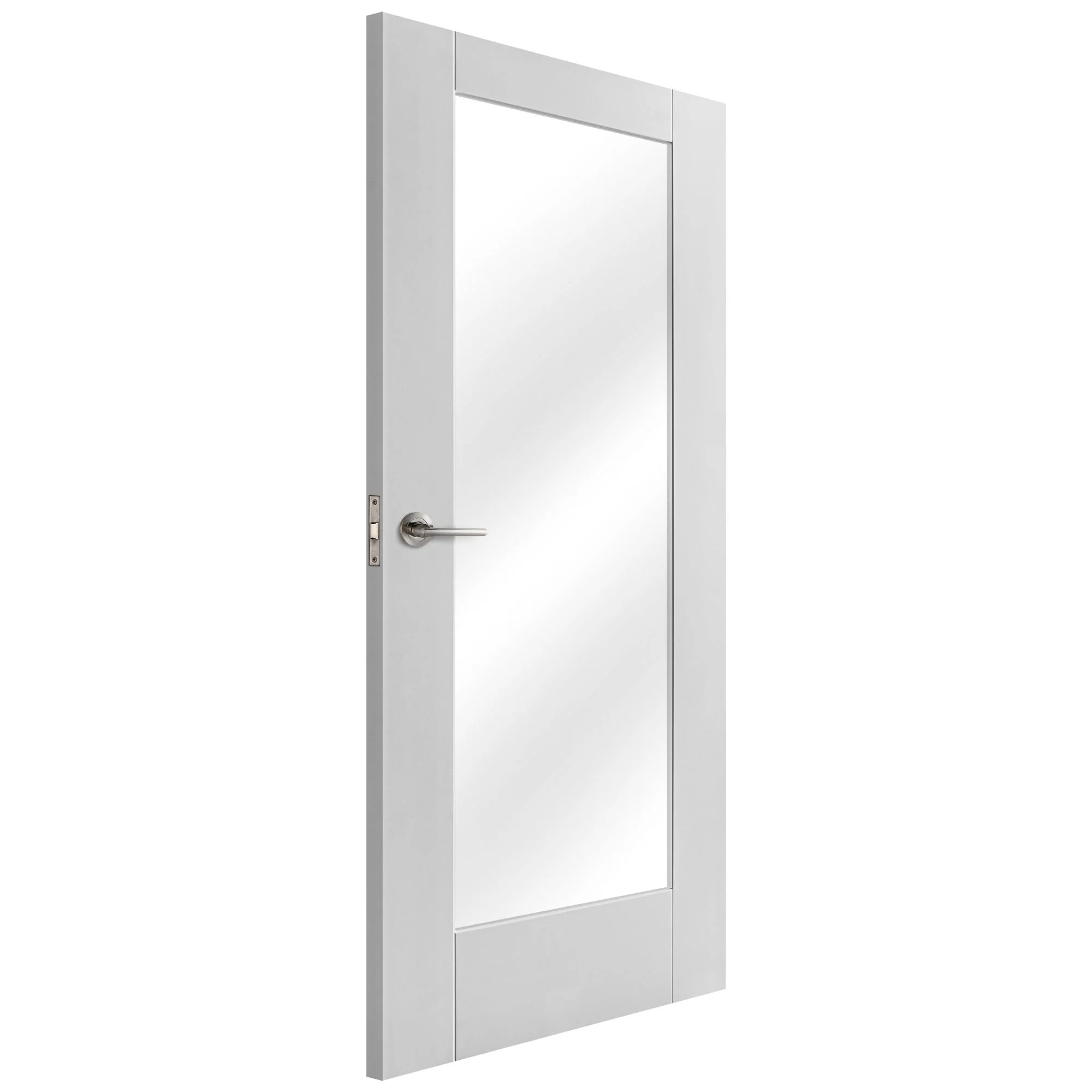 White Internal Primed Pattern 10 Clear Glass Door (51770) - Image 2