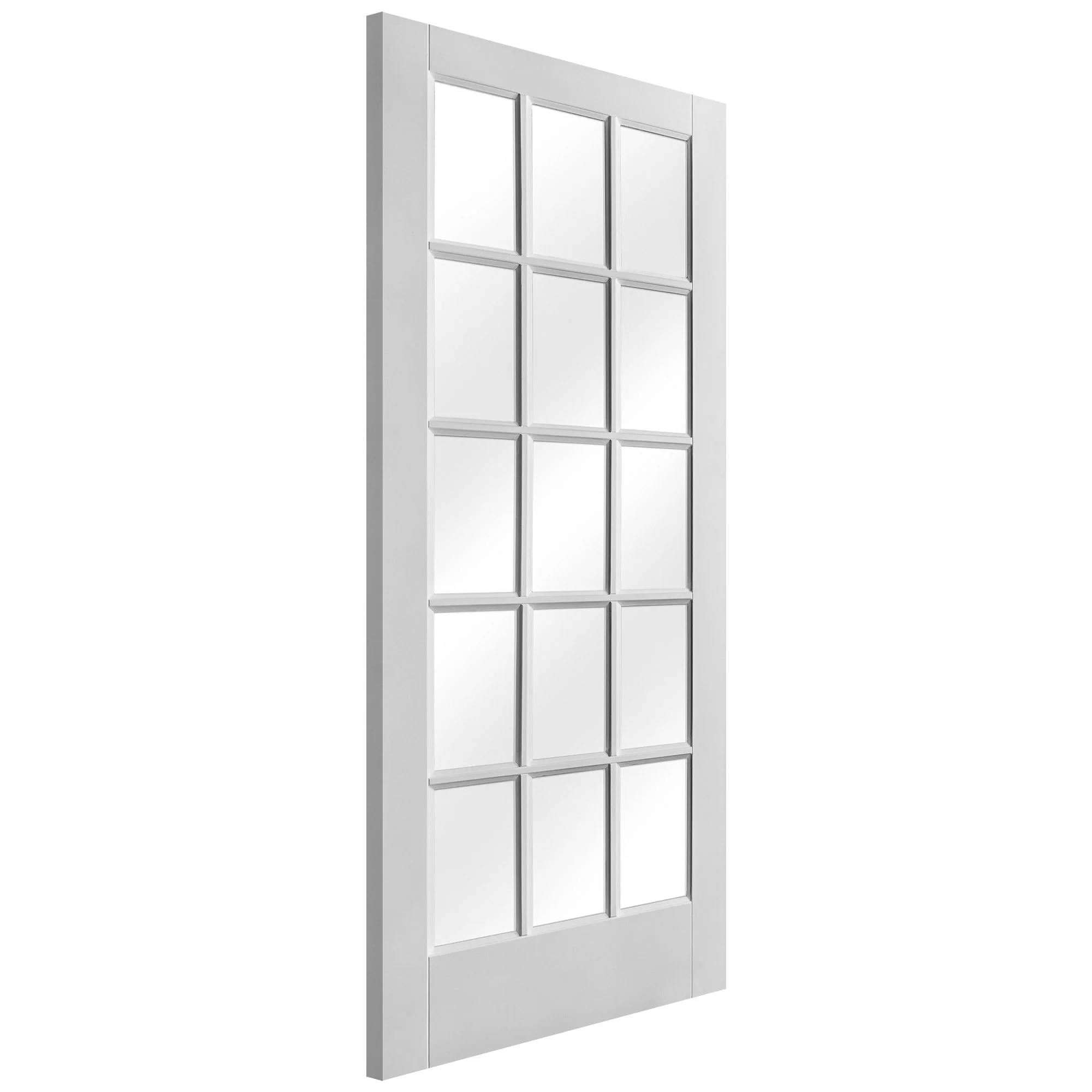 White Internal Primed SA 15 Light Clear Glass Door (51773) - Image 4