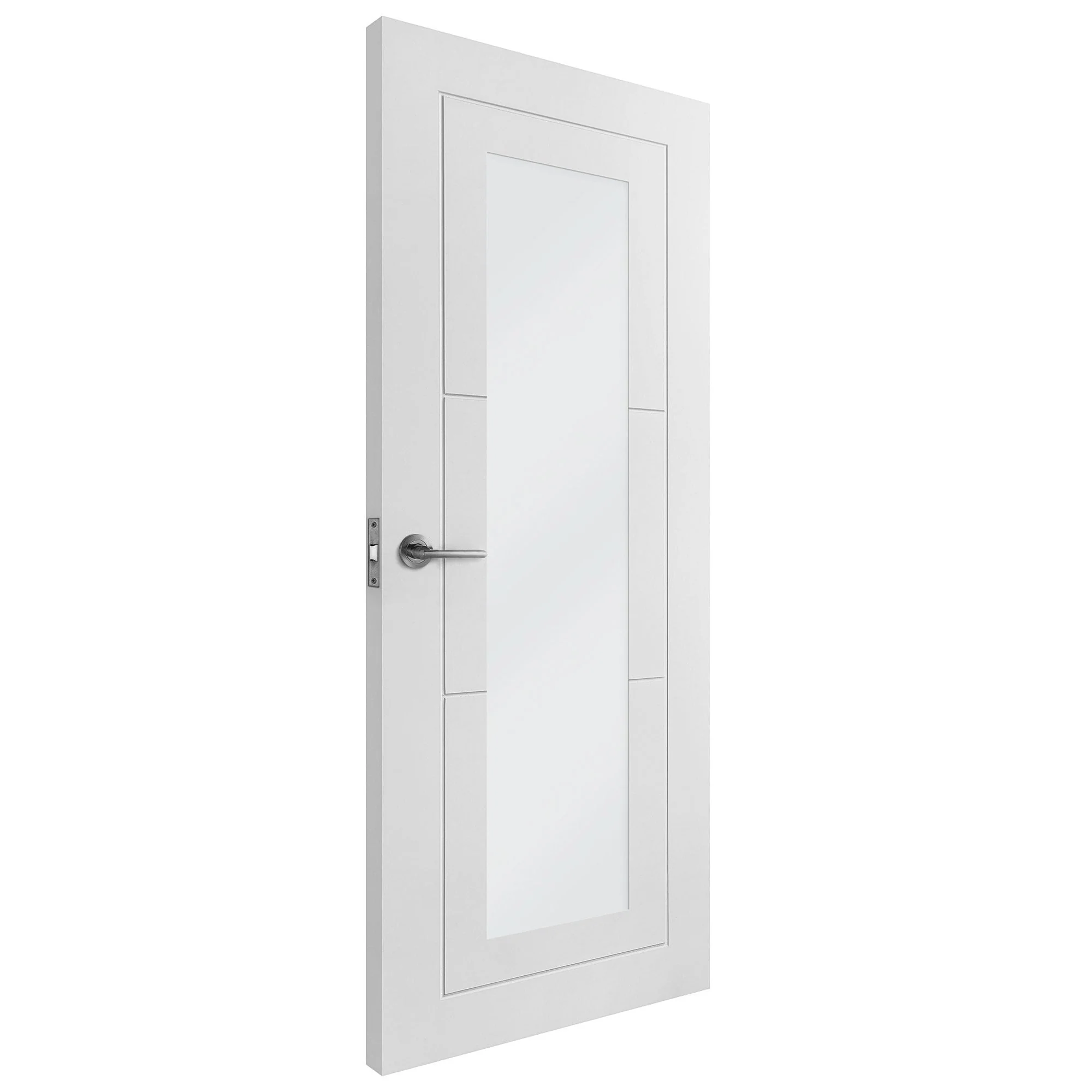 White Internal Primed Temple 1 Light Clear Glass Made-to-Measure Door (120525) - Image 2