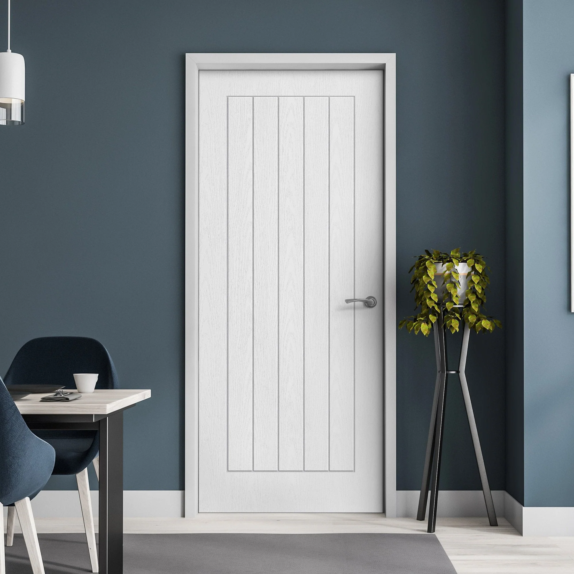 White Internal Fully Finished Textured Lifestyle Cottage Door (119226)