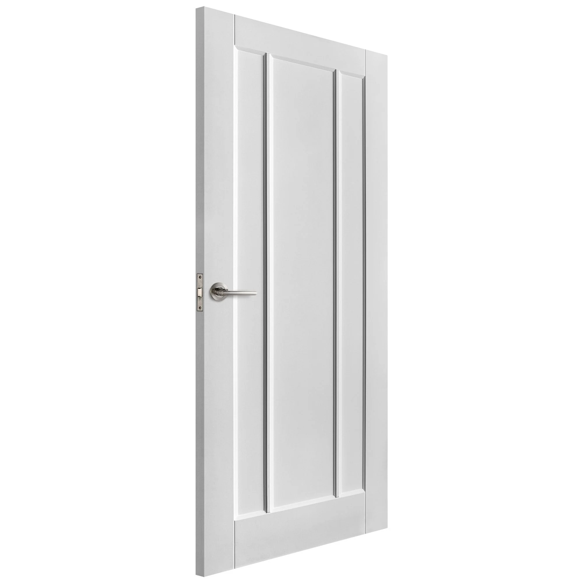 White Internal Primed Toledo 3 Panel Door (51788) - Image 2