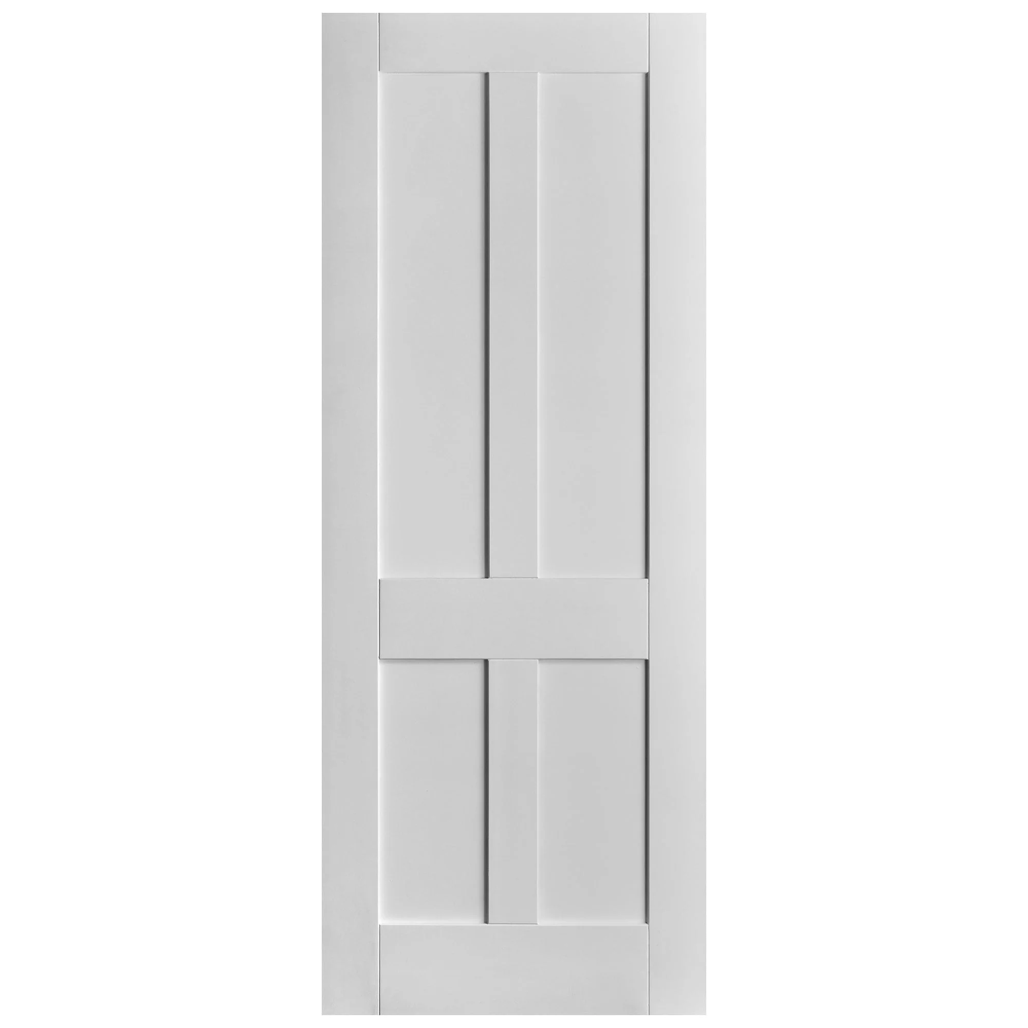 White Internal Primed Victorian Shaker 4 Panel Made-to-Measure Door (120533) - Image 3