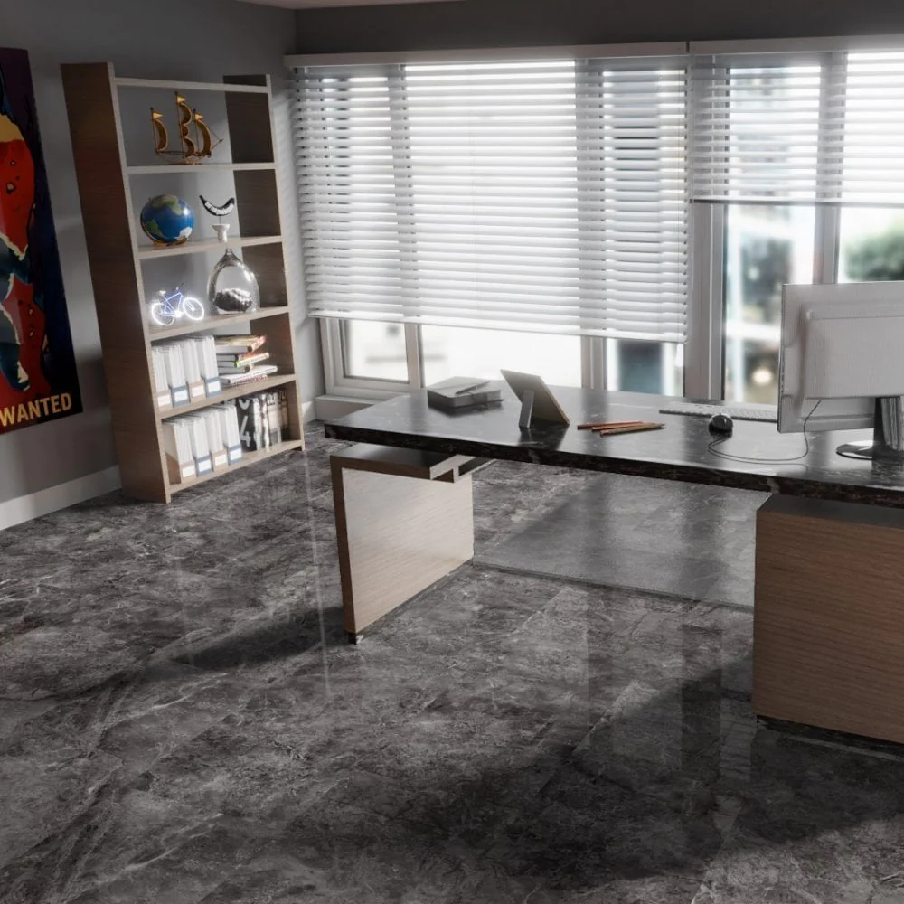 Agios Scuro - Lustre Stone 8mm High Gloss Laminate Flooring (91933) - Image 3