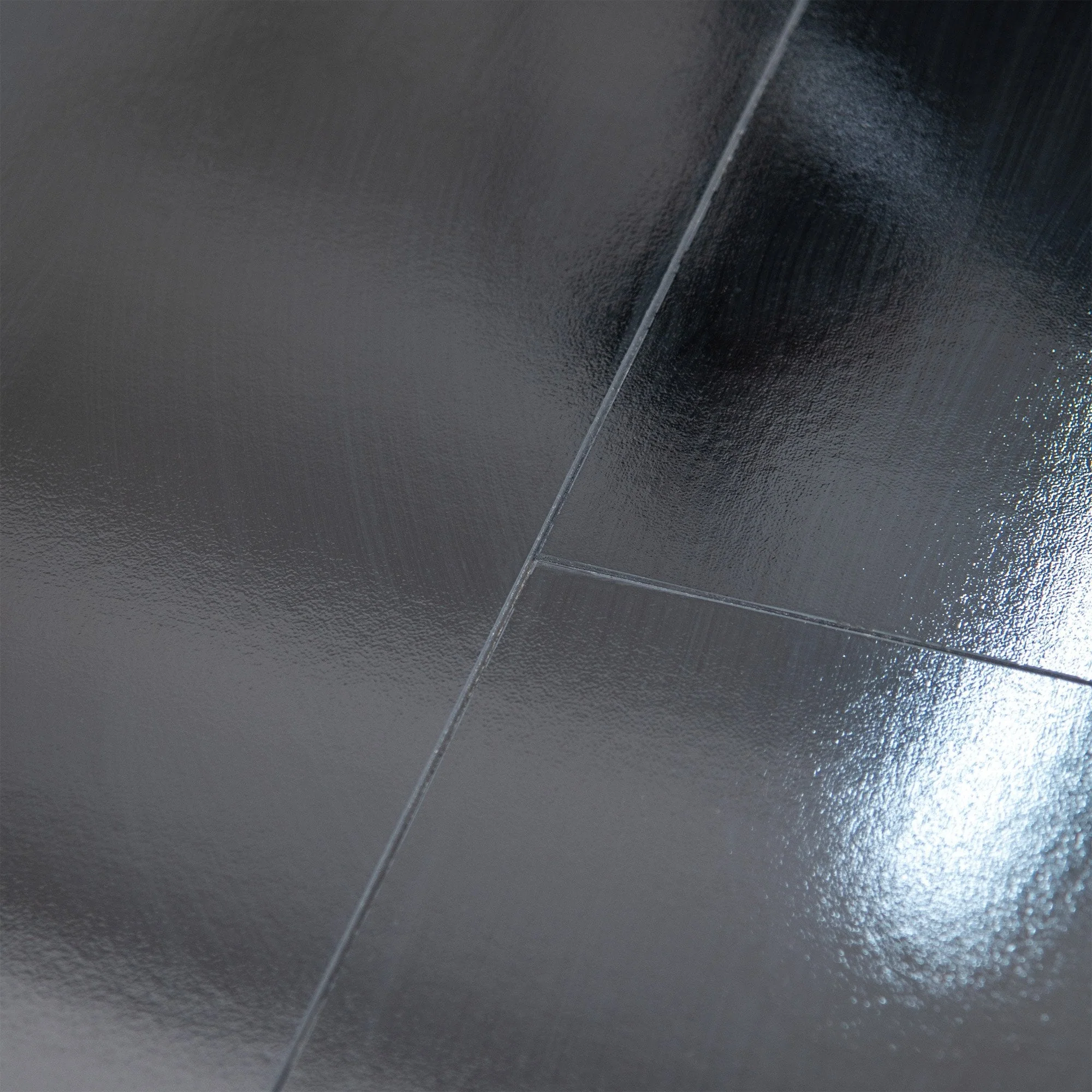 Black - Lustre Stone 8mm High Gloss Laminate Flooring (89999) - Image 4
