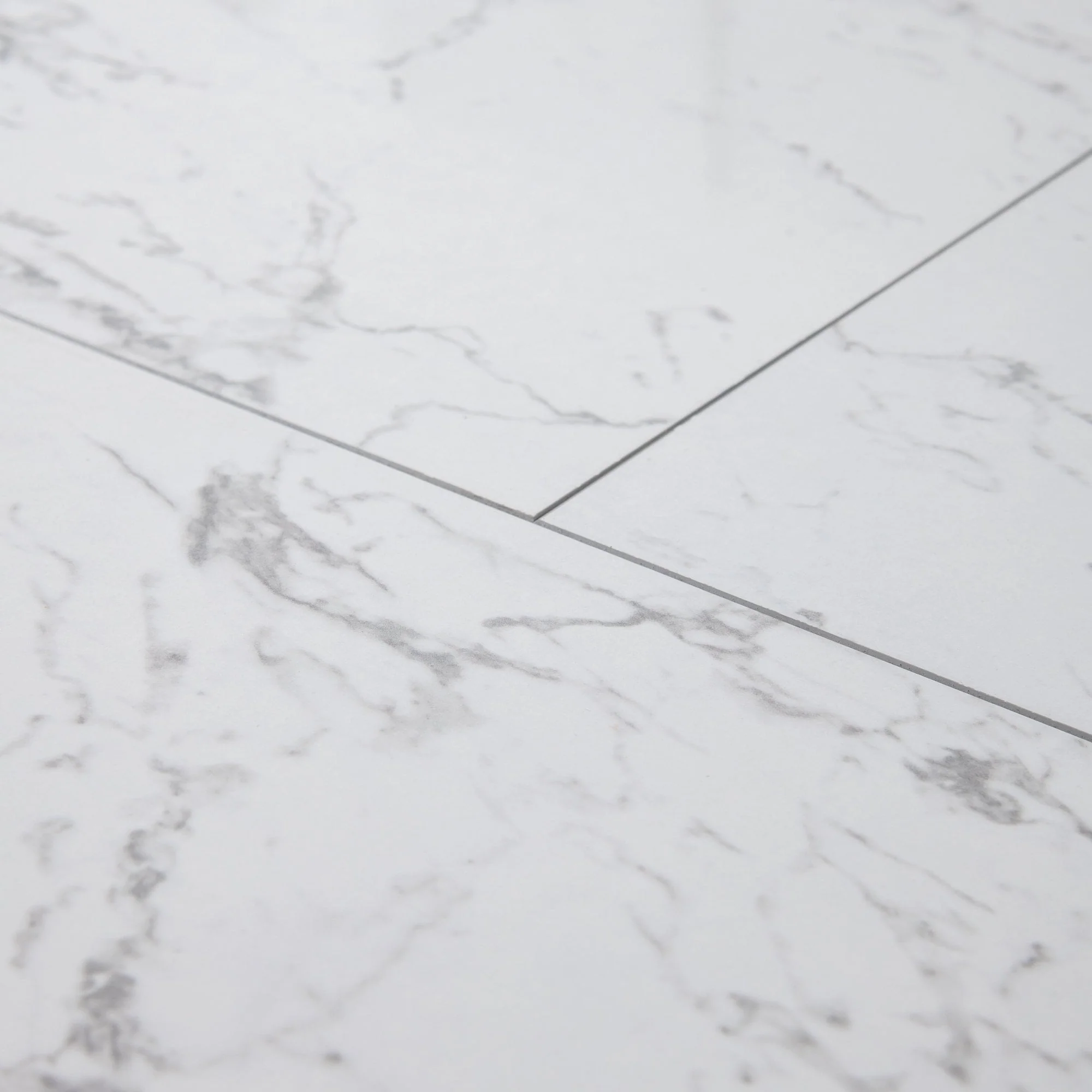Carrara Marble - Lustre Stone 8mm High Gloss Laminate Flooring - Image 5