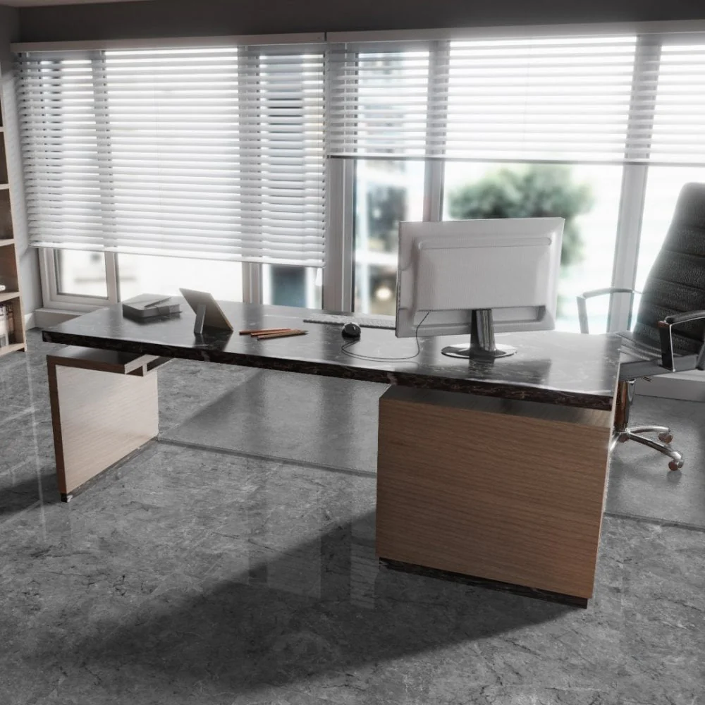 Elounda Cinzento - Lustre Stone 8mm High Gloss Laminate Flooring - Image 5