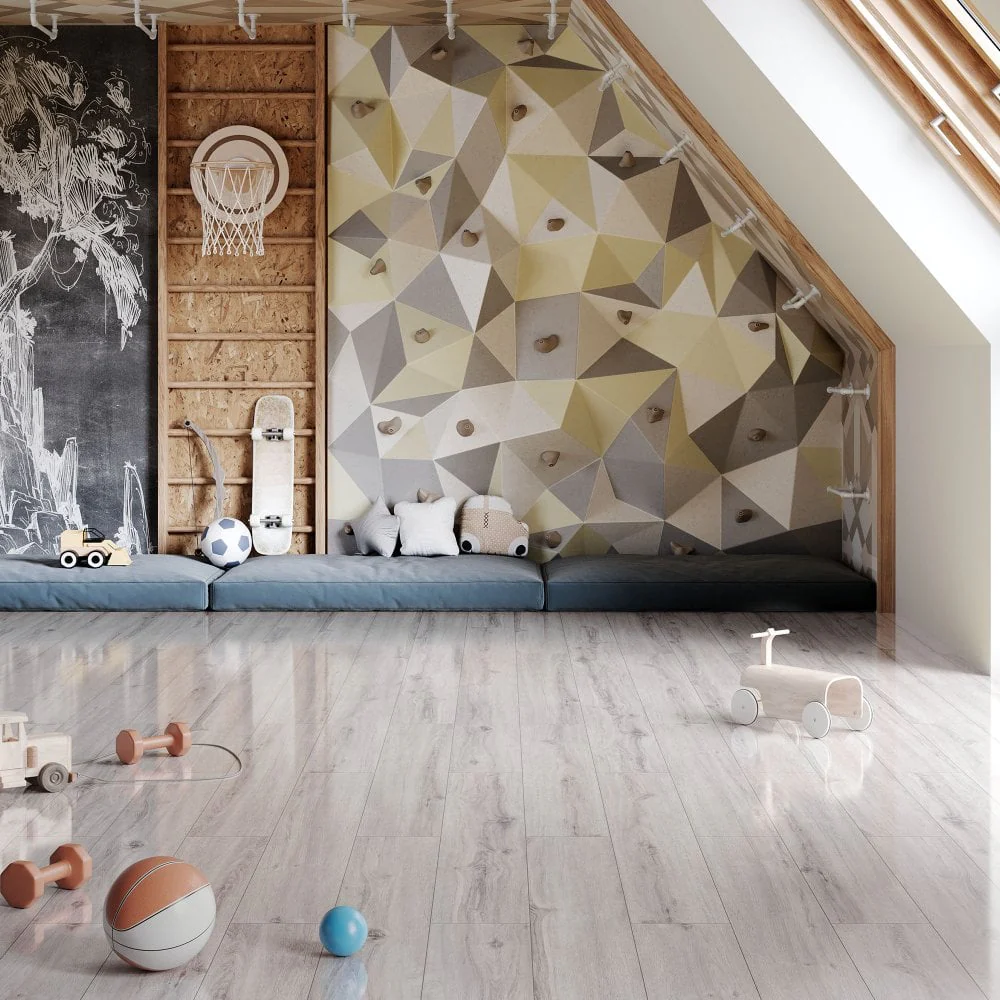 Glacier Oak - Lustre 8mm High Gloss Laminate Flooring - Image 3