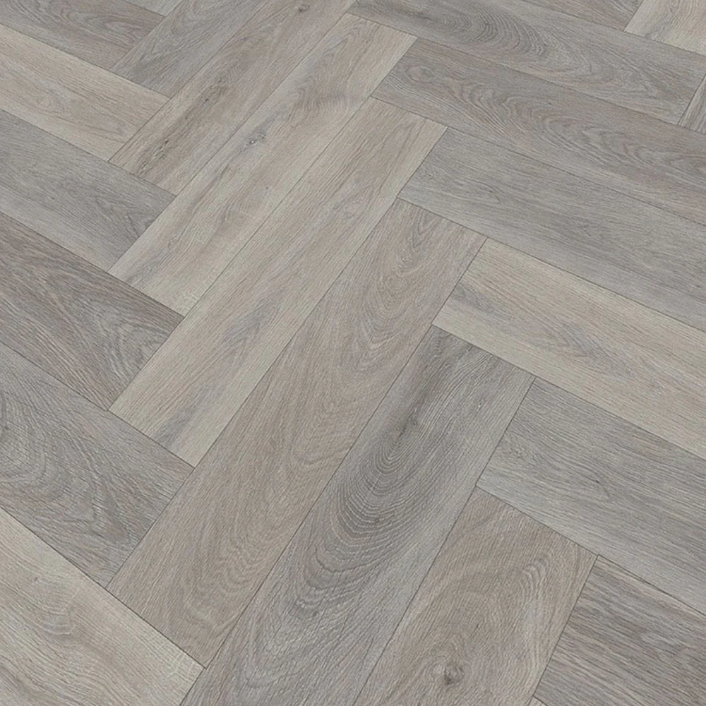 Light Grey Oak - Herringbone SPC 5.5mm Sample (2075H) - Image 2