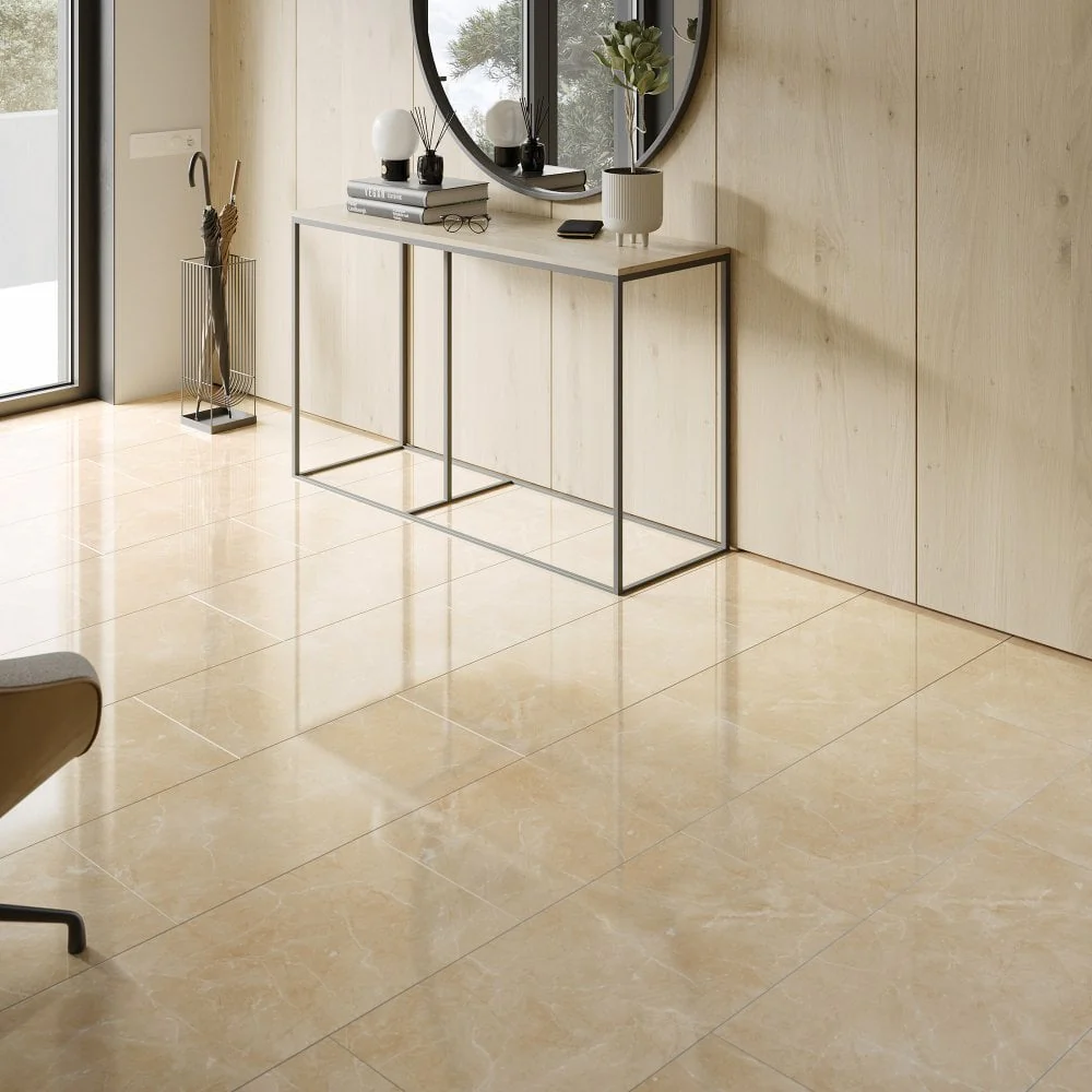 Light Pinto - Lustre Stone 8mm High Gloss Laminate Flooring - Image 3