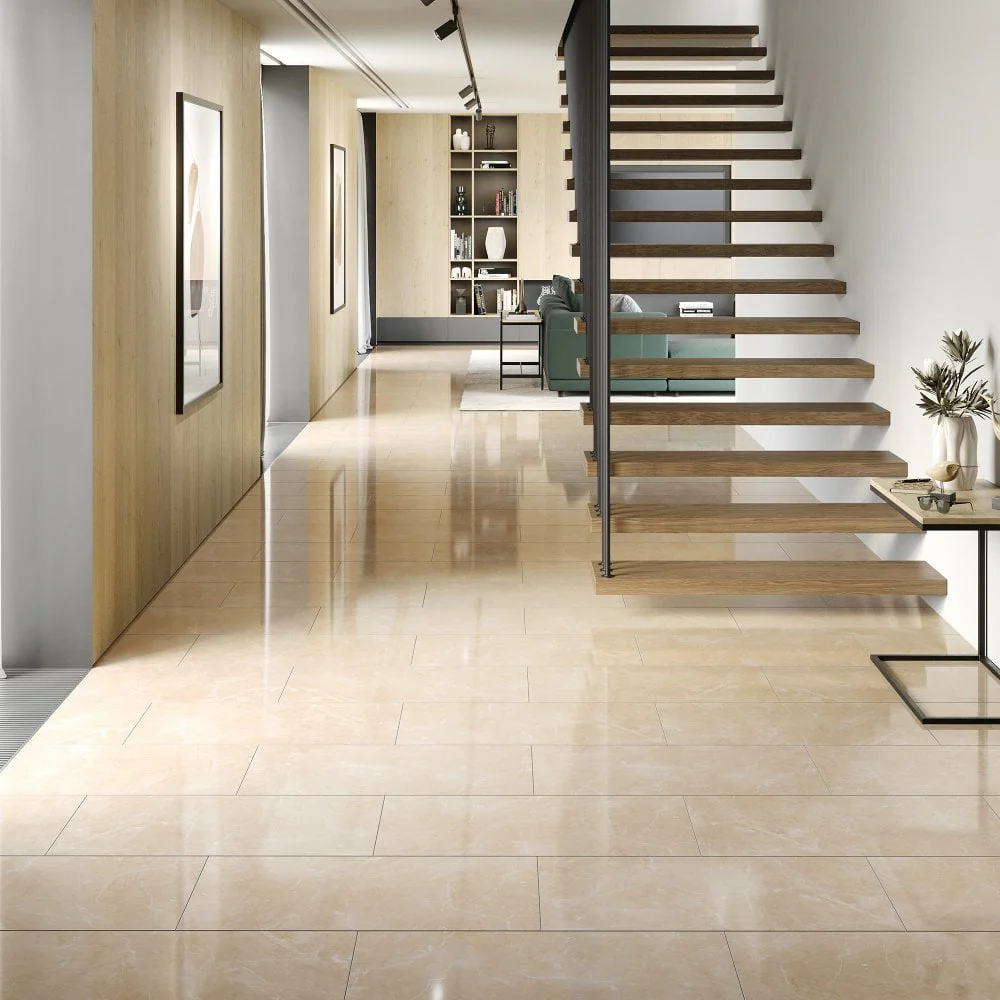 Light Pinto - Lustre Stone 8mm High Gloss Laminate Flooring - Image 4