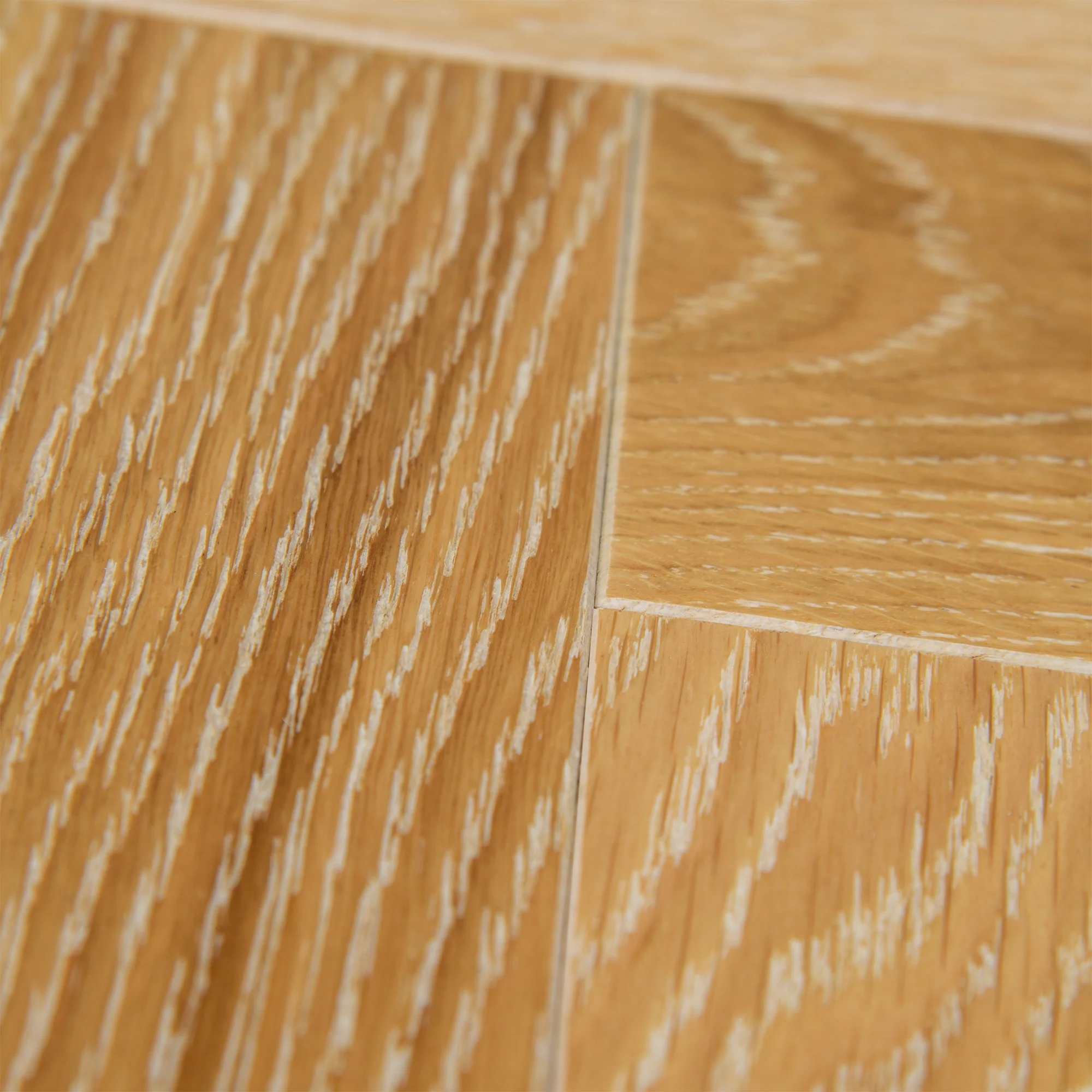 Washed Oak - Herringbone 14mm UV Lacquered Engineered Real Wood Flooring - Image 5