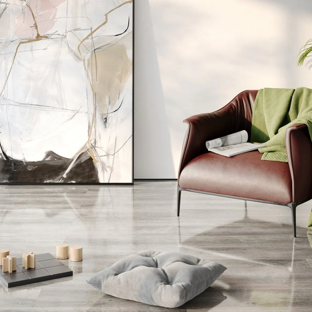 Stave Oak - Lustre 8mm High Gloss Laminate Flooring - Image 4
