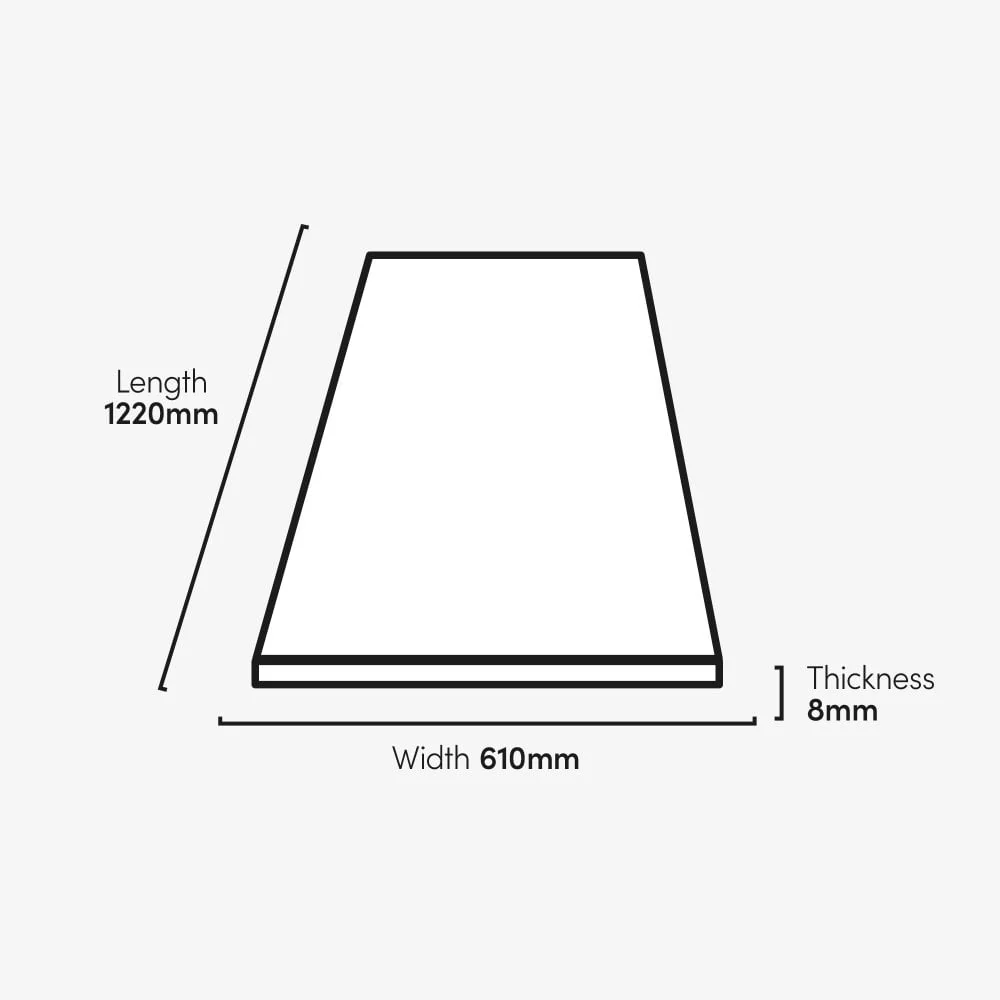White - Lustre Flawless 8mm High Gloss Laminate Flooring (69724) - Image 7