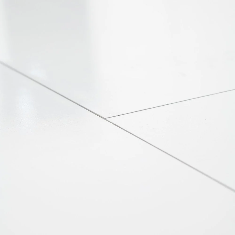 White - Lustre Stone 8mm High Gloss Laminate Flooring - Image 5