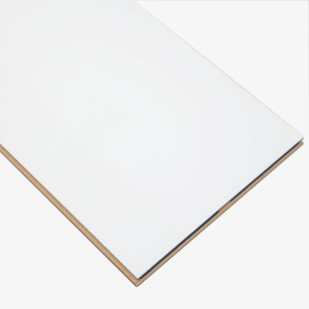 White - Lustre Stone 8mm High Gloss Laminate Flooring - Image 9