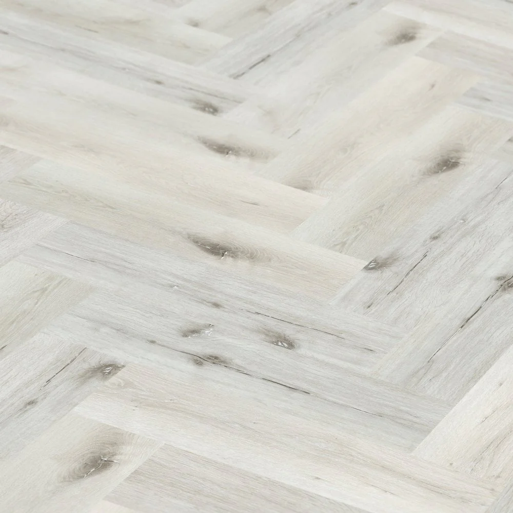 White Rock Oak - Lifestyle SPC Herringbone 5.5mm Rigid Core Vinyl Flooring - Image 3