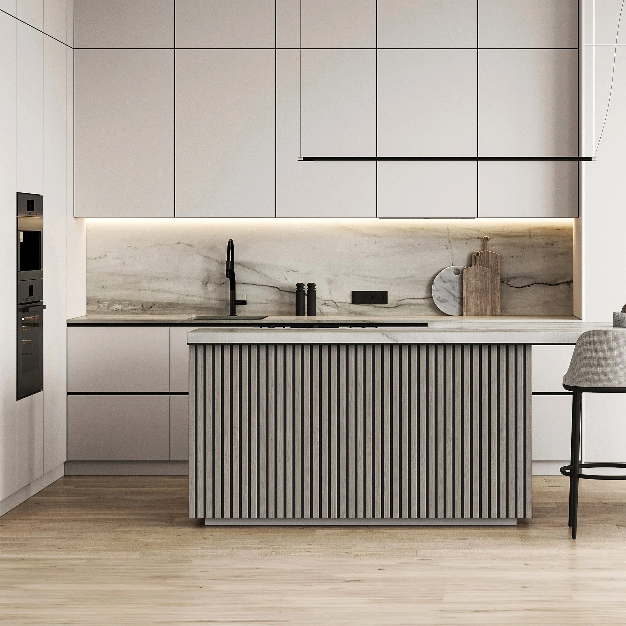 Light Grey - Elevation Acoustic 20mm Fully Finished Wall Panelling (120982) - Image 7