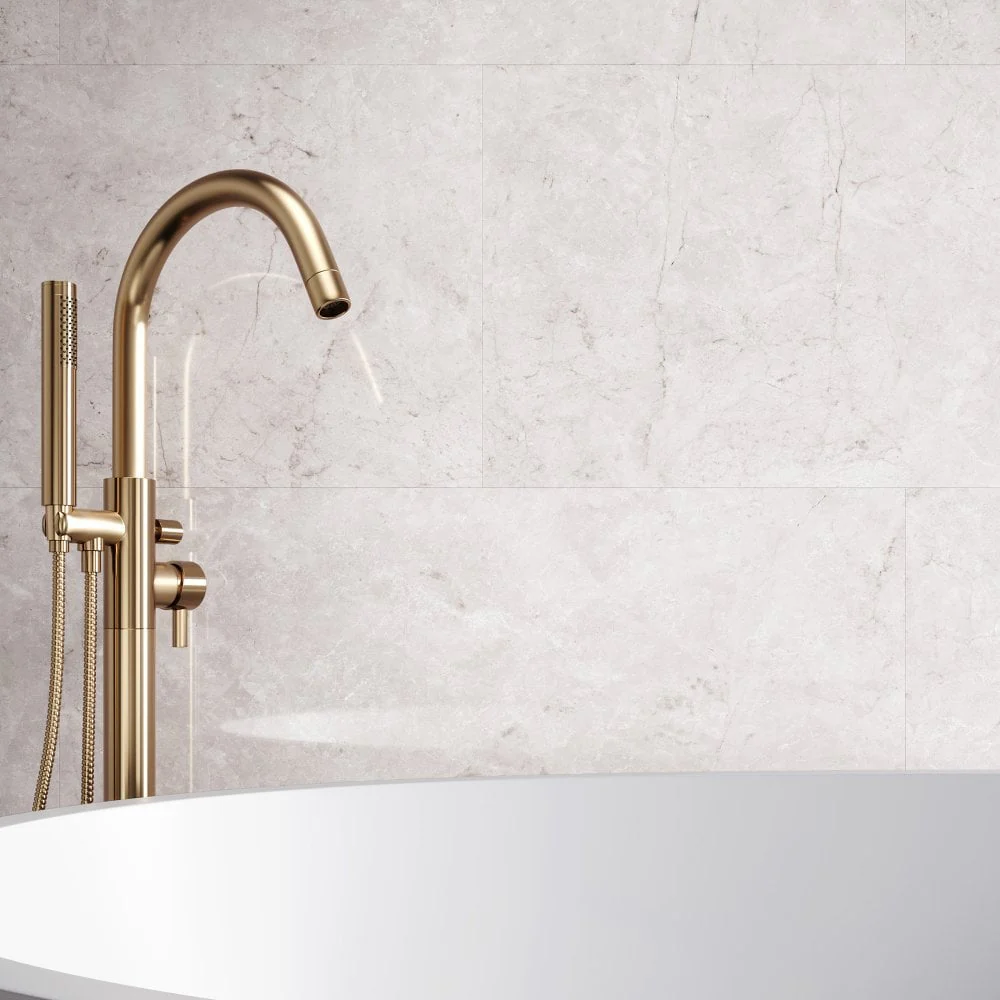 Toscano Chiaro - Lustre Stone 800 x 400mm Waterproof Wall Panelling (122541) - Image 4