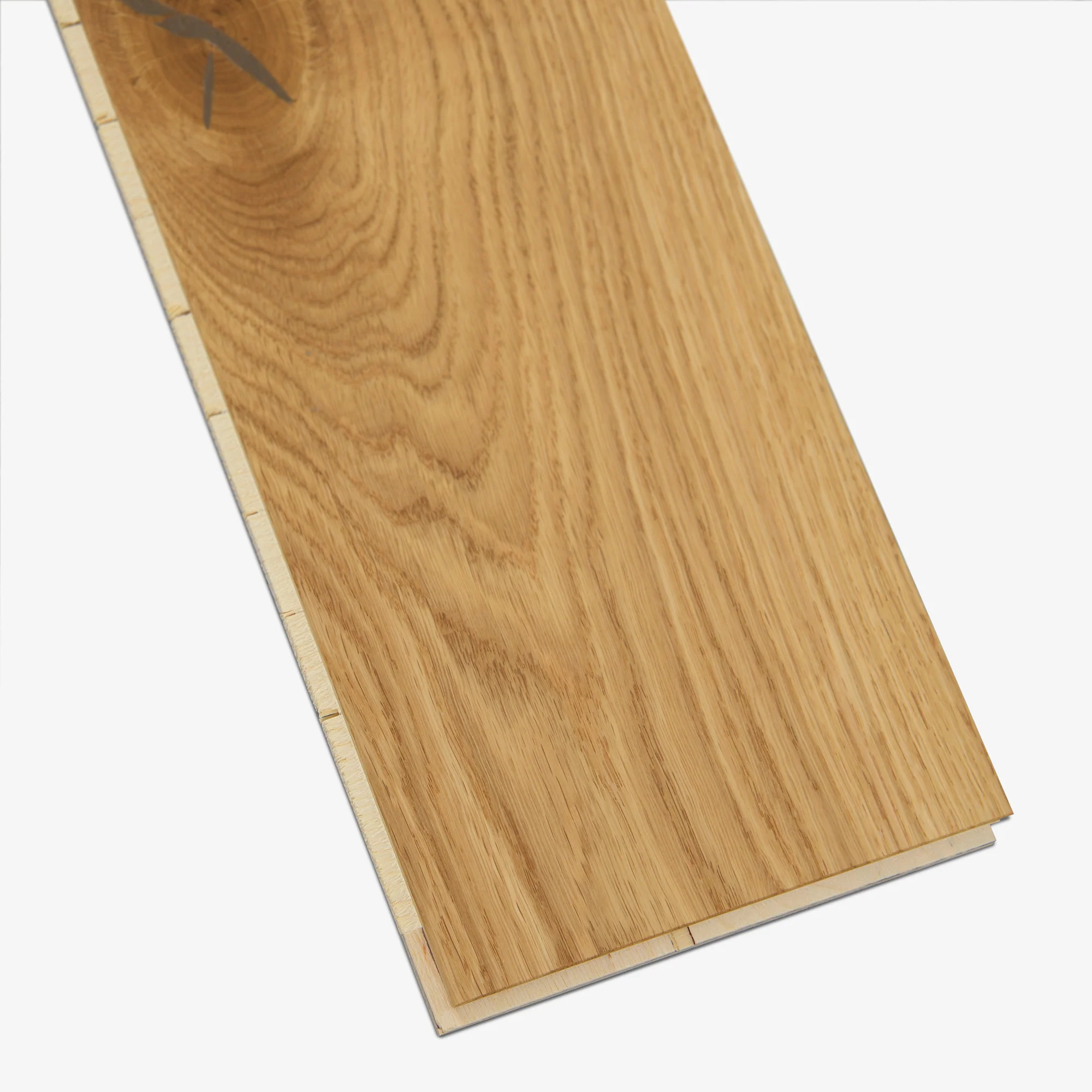 Natural Oak - 14mm Light Brushed Engineered Real Wood Flooring - Image 6