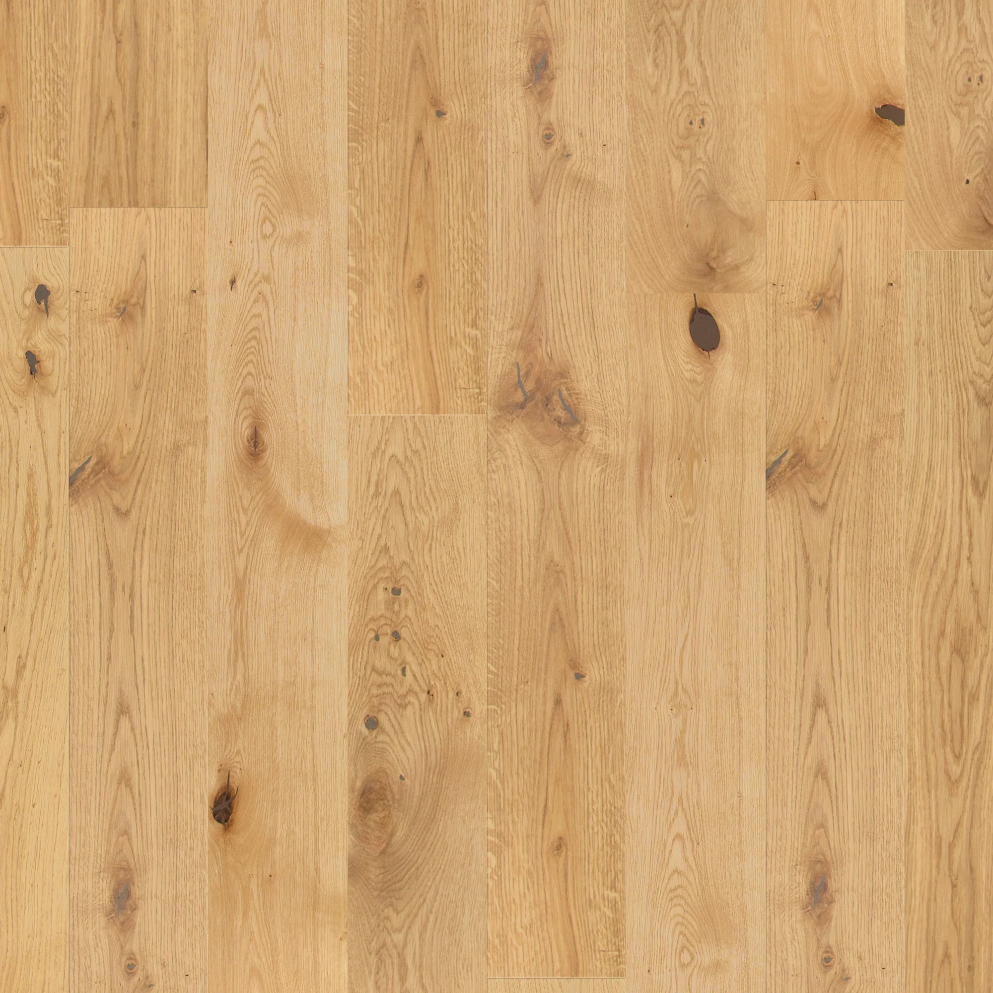 Natural Oak - 14mm Light Brushed 5G Click Engineered Real Wood Flooring (EOCL14x194NAT) - Image 2