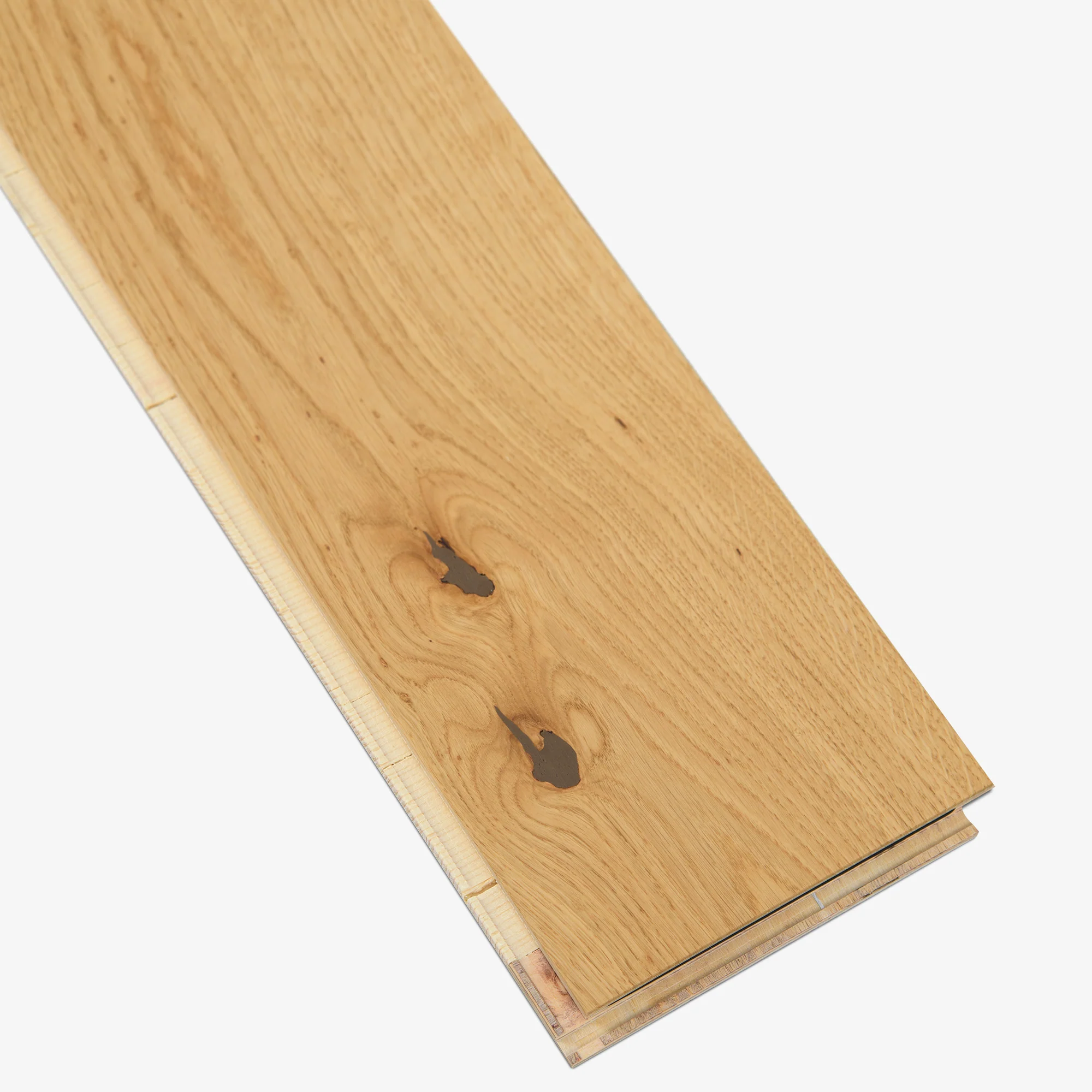 Natural Oak - 14mm Light Brushed 5G Click Engineered Real Wood Flooring (EOCL14x194NAT) - Image 6